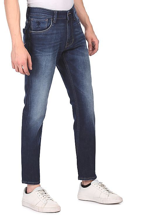 Buy U.S. Polo Assn. Denim Co. Brandon Slim Tapered Fit Blue Jeans -  NNNOW.com