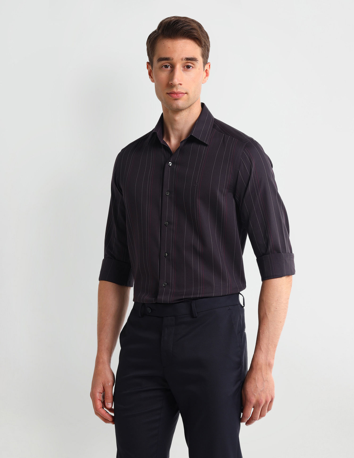 Arrow Newyork Manhattan Slim Fit Dobby Shirt