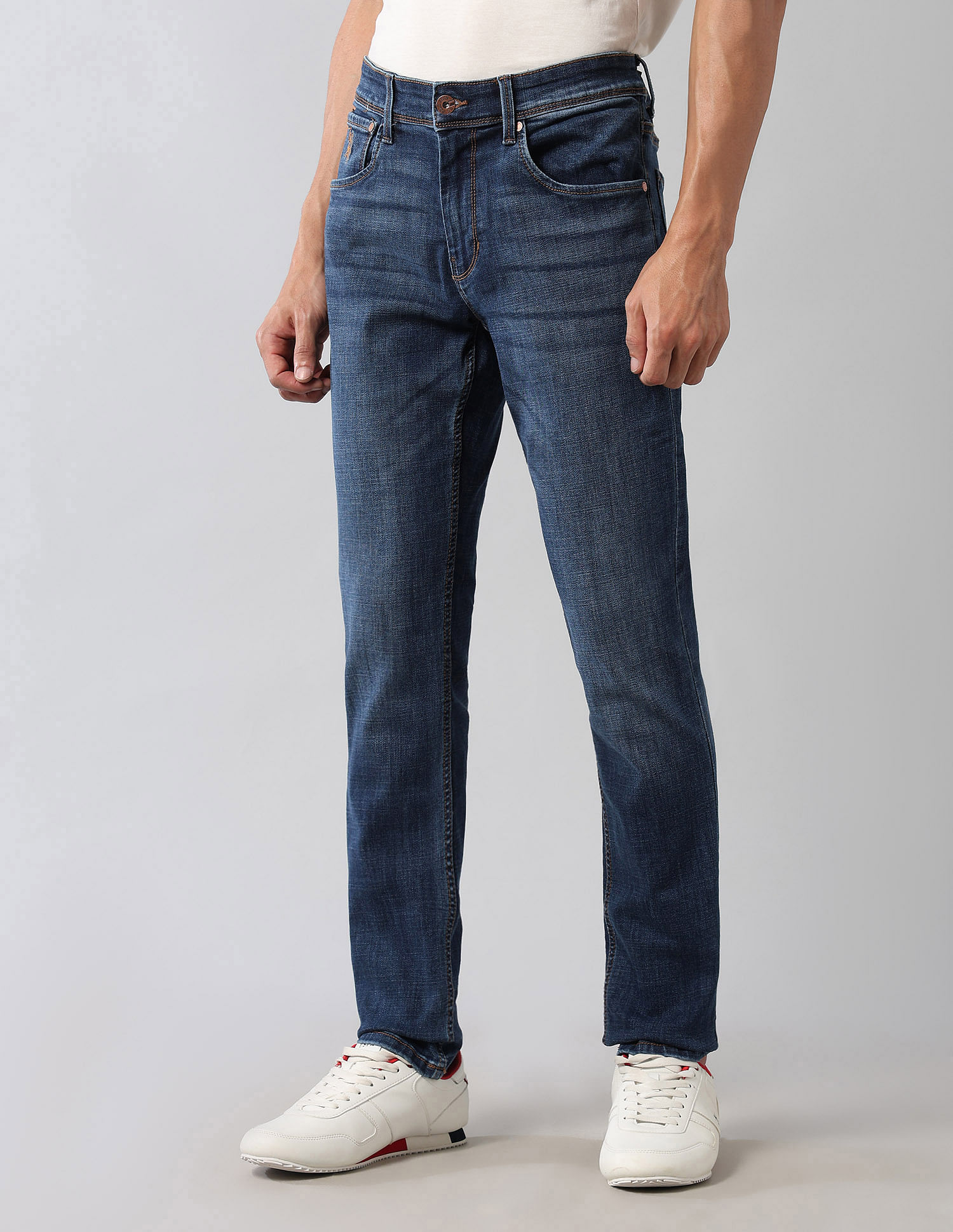 U.S. Polo Assn. Denim Co. Brandon Slim Tapered Fit Blue Ultra Soft Jeans