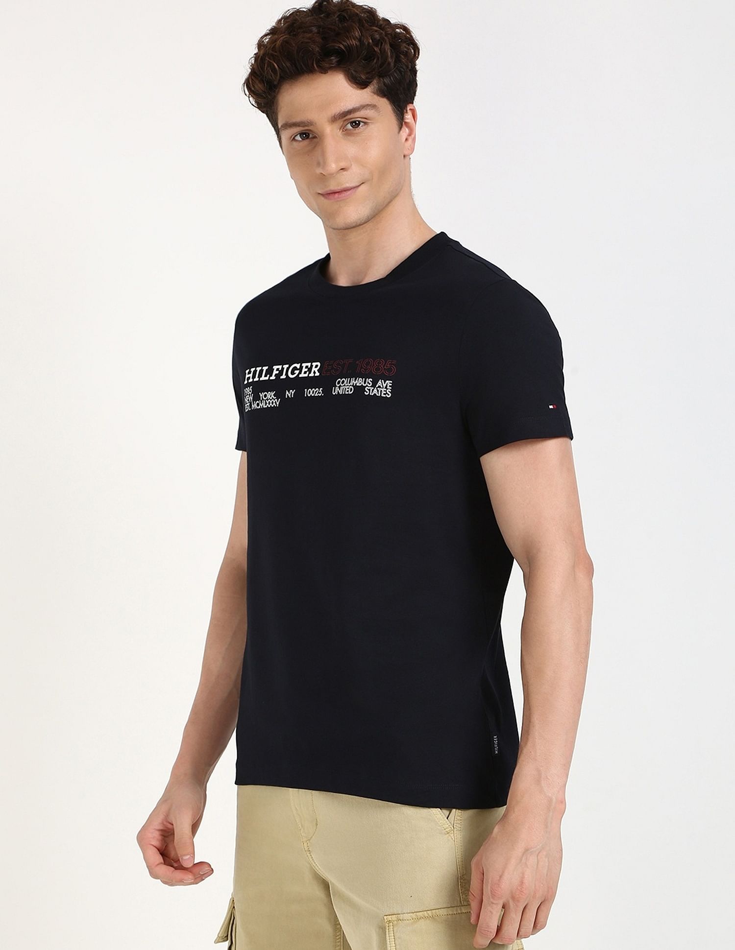 Tommy Hilfiger Logo Regular-Fit Cotton T-Shirt