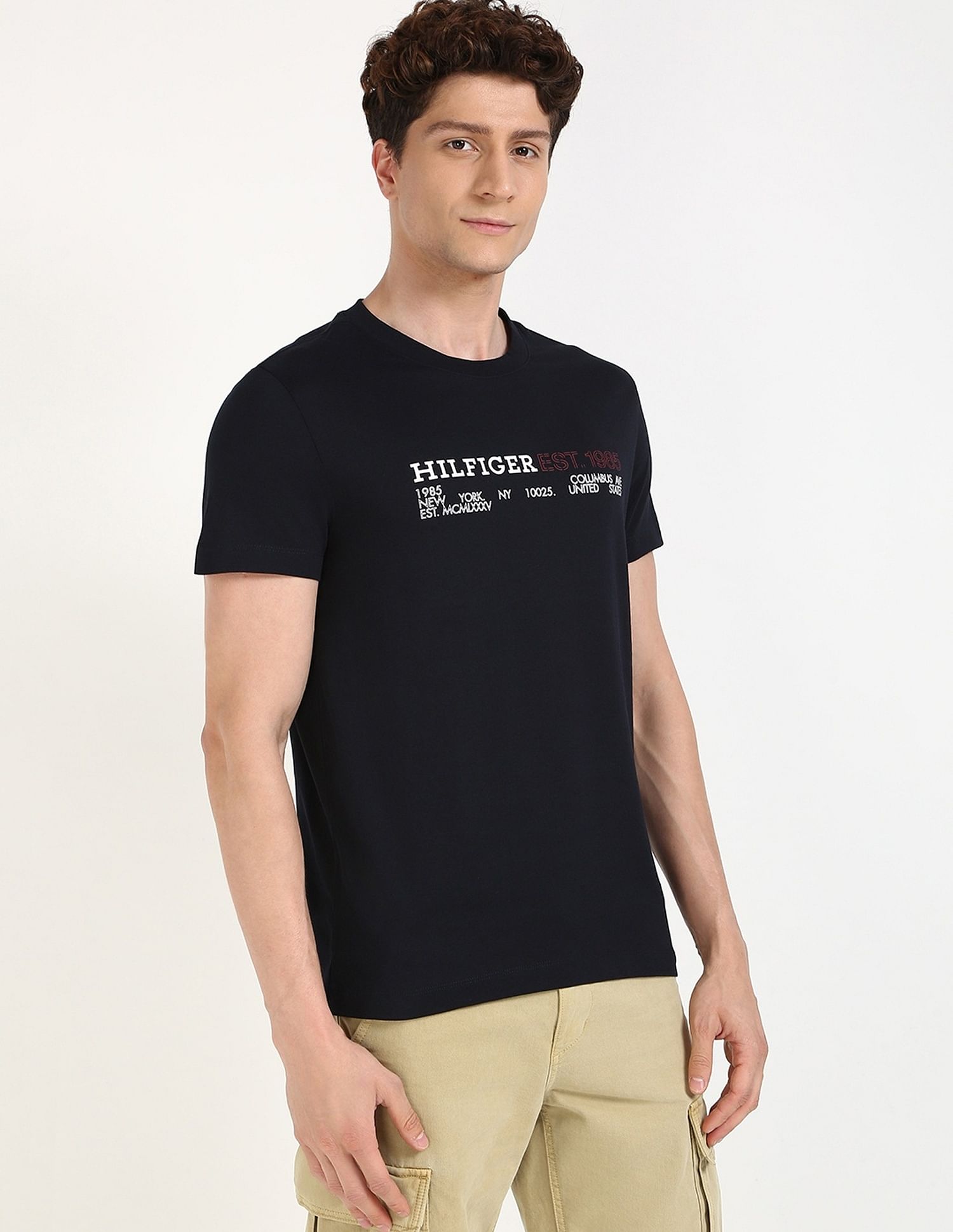 Tommy Hilfiger Logo Regular-Fit Cotton T-Shirt