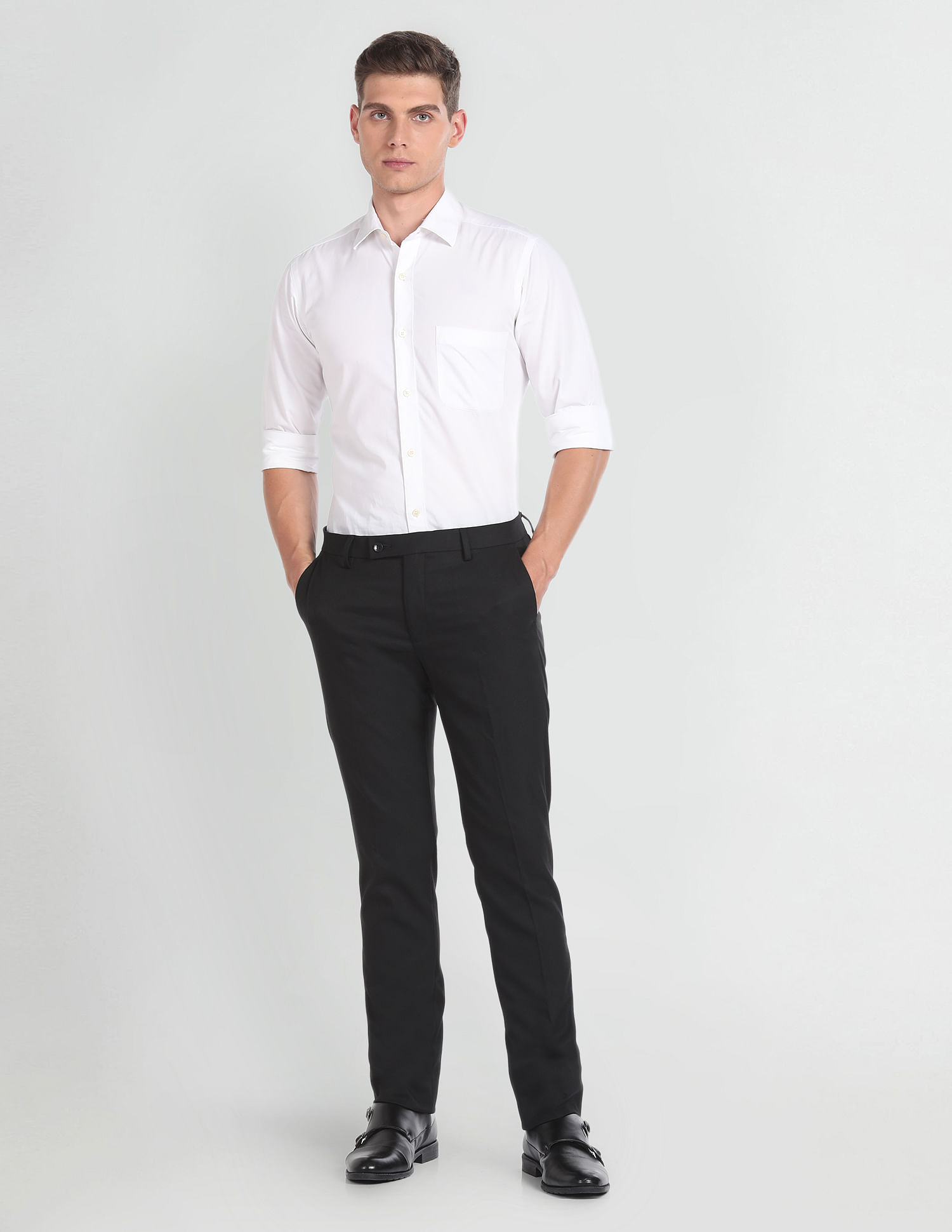Arrow Mid Rise Patterned Trousers
