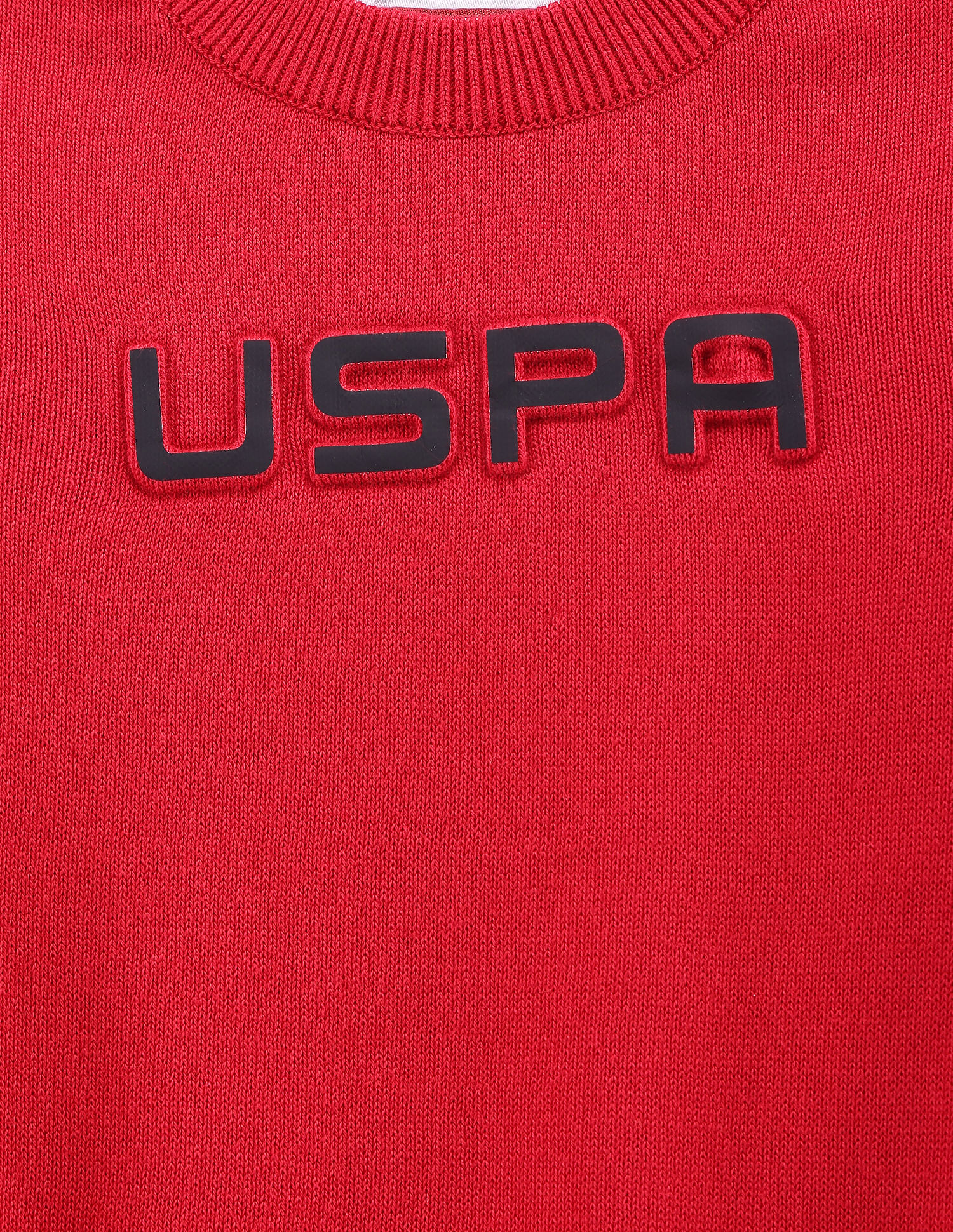 U.S. Polo Assn. Kids Boys Embossed Logo Cotton Sweater