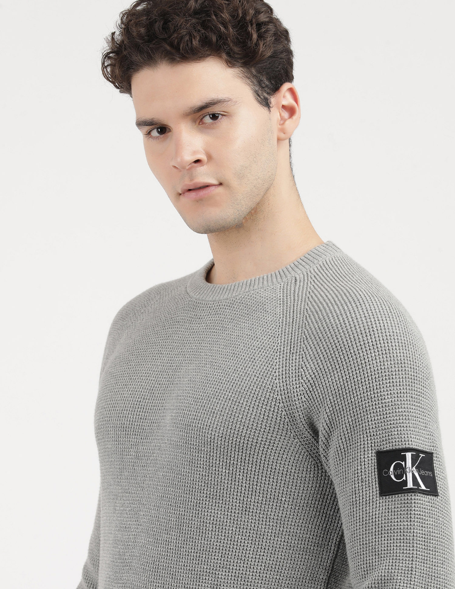 Calvin Klein Jeans Badge Easy Crew Neck Sweater
