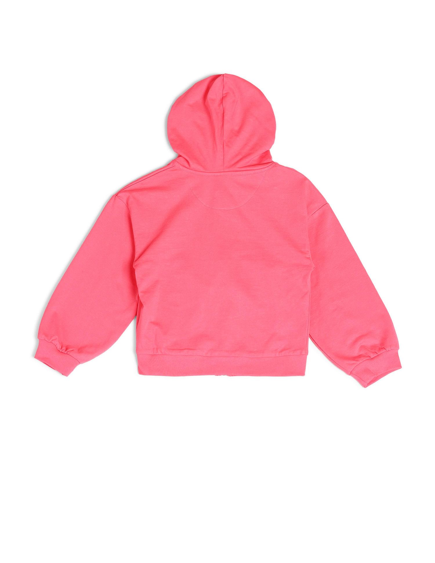 U.S. Polo Assn. Kids Girls Solid Regular Fit Sweatshirt