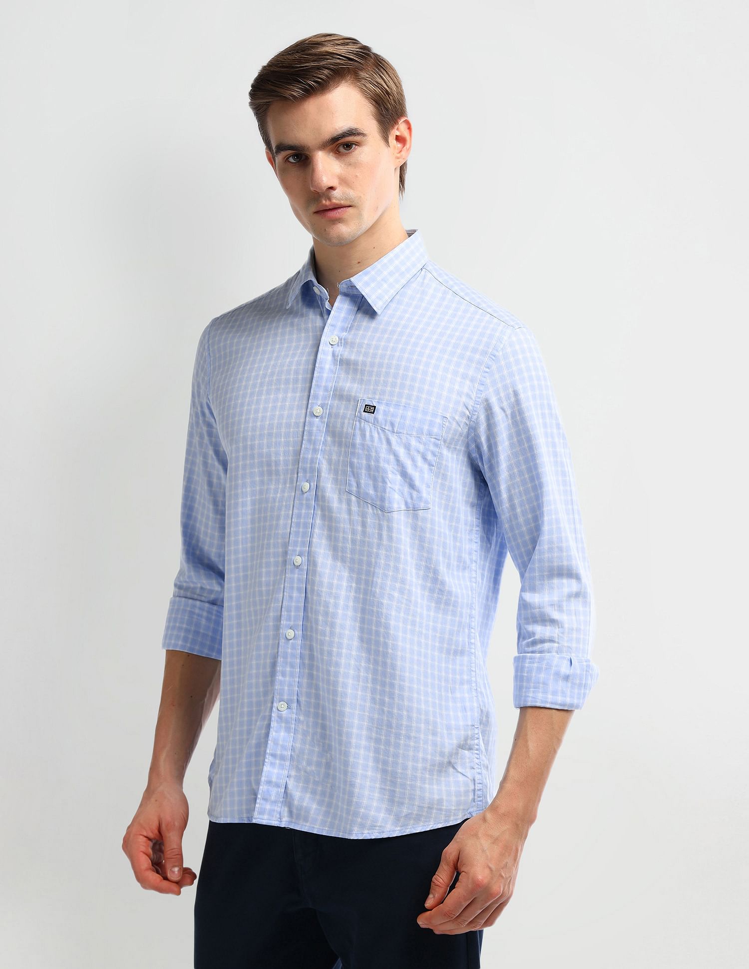 Arrow Sport Manhattan Slim Fit Cotton Shirt