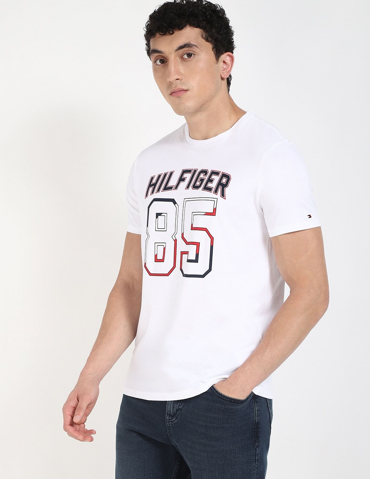 Tommy Hilfiger Logo Regular-Fit Cotton T-Shirt