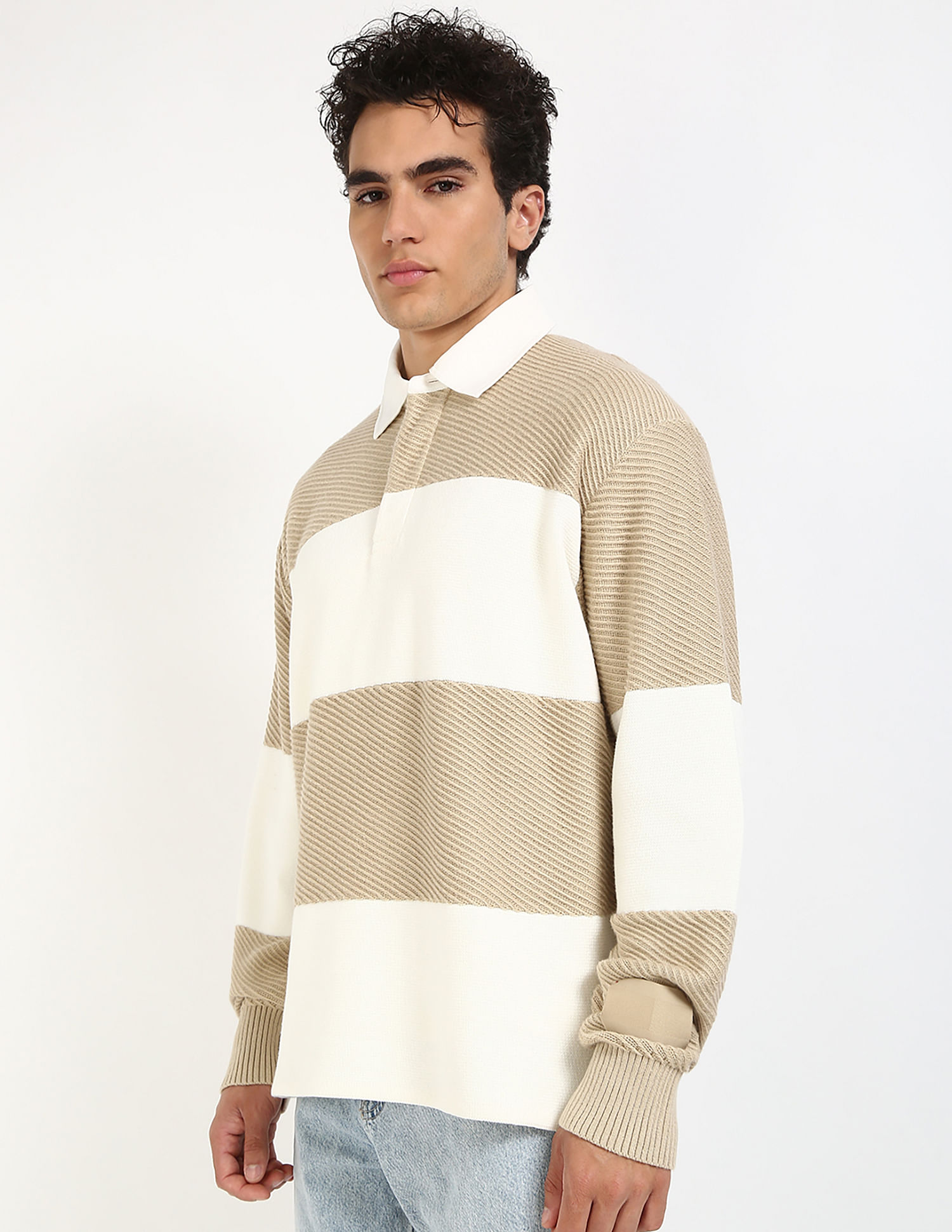 Tommy Hilfiger Rugby Stripe Sustainable Cotton Sweatshirt