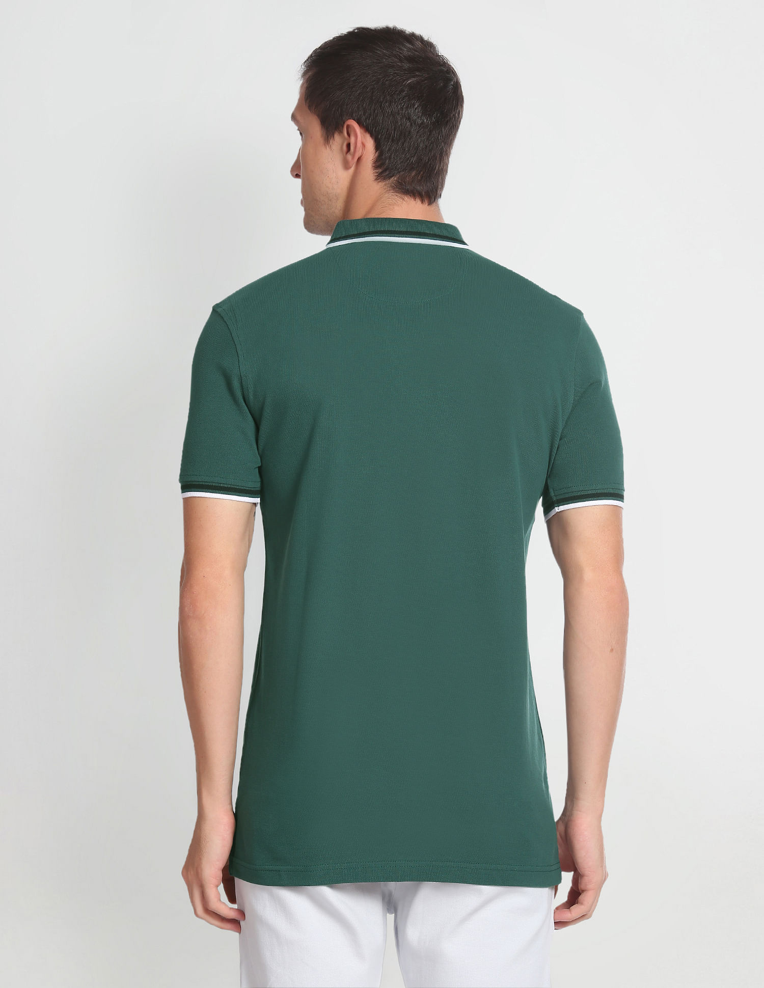 Arrow Sports Solid Cotton Polo Shirt