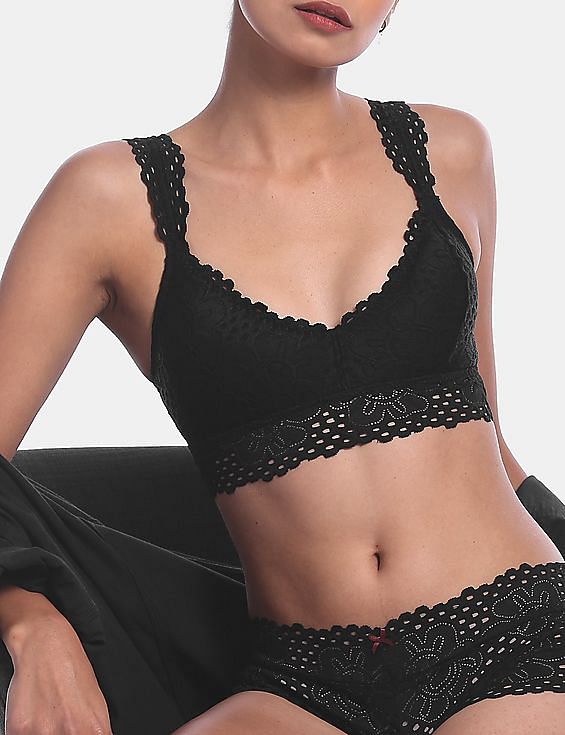 Buy Aeropostale Lightly Padded Lace Bralette - NNNOW.com