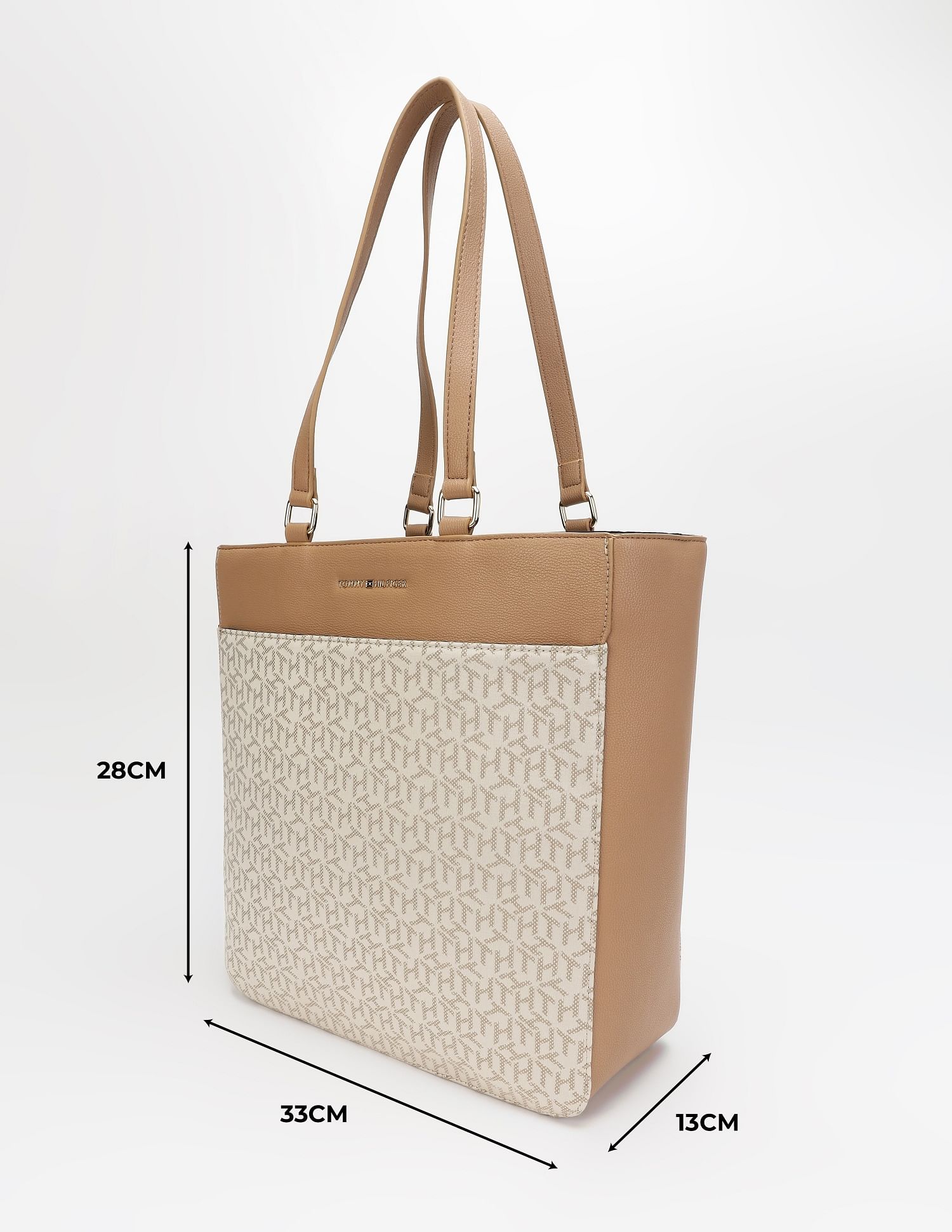 Tommy Hilfiger Logo White Polyester Tote Bag