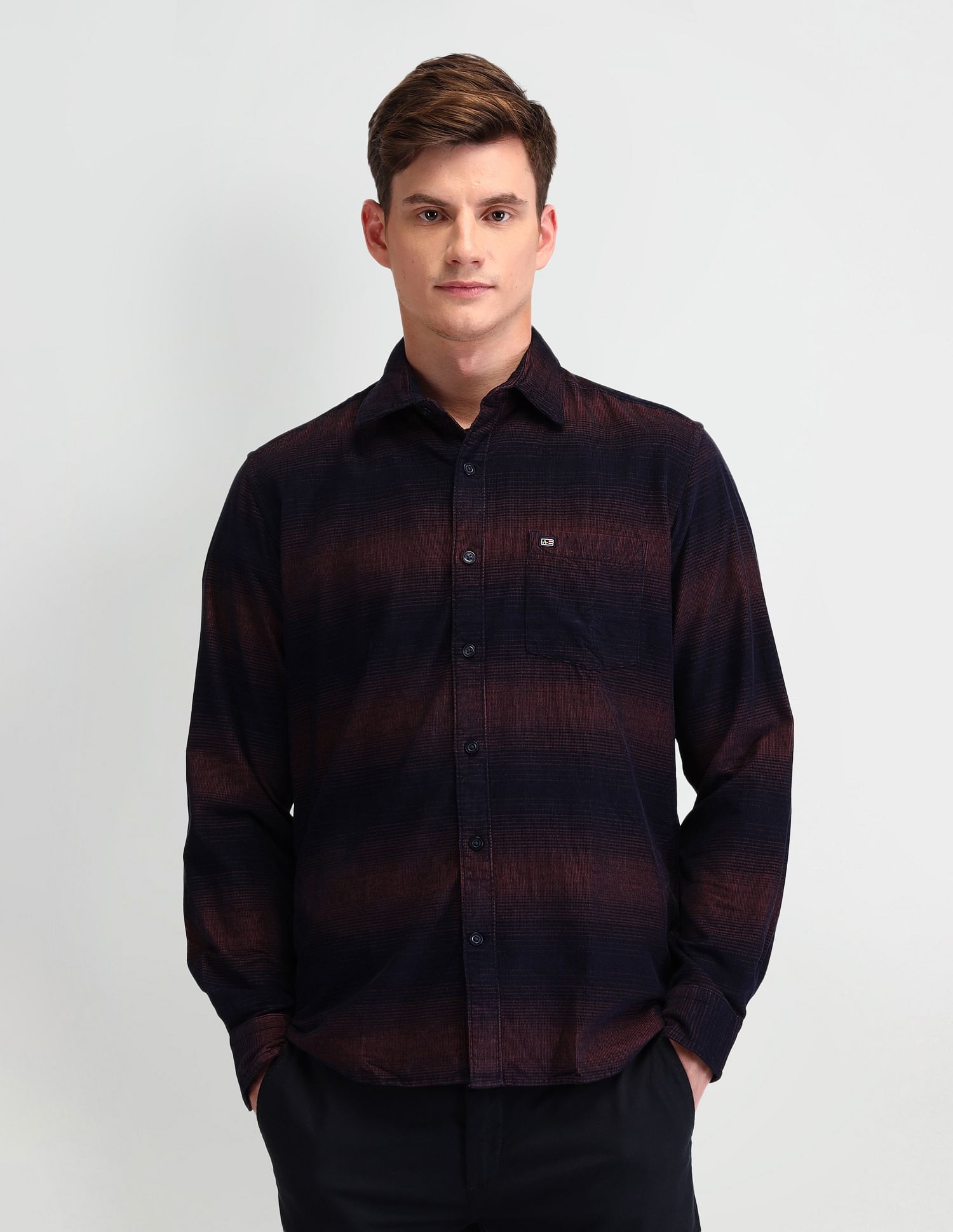 Arrow Sport Slim Fit Lightweight Corduroy Shirt