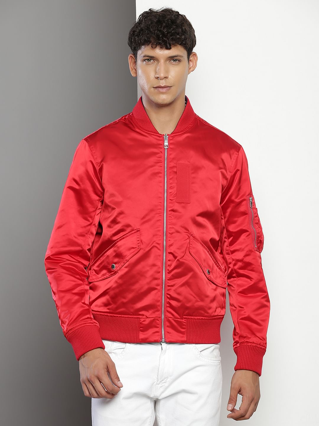 Tommy hilfiger best sale reversible bomber jacket