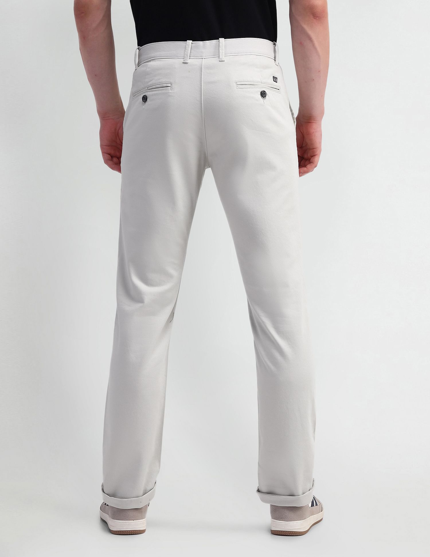 Arrow Sports Slim Fit Twill Trousers