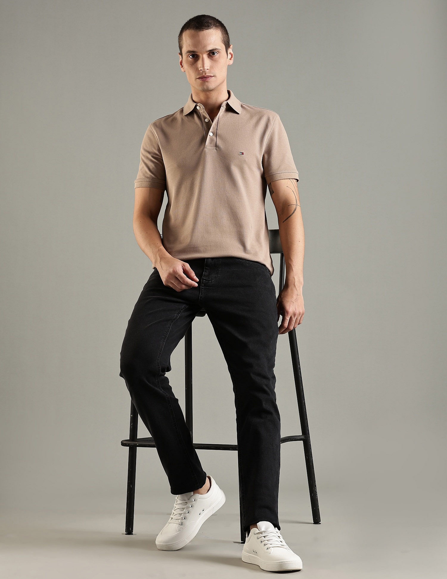 Tommy Hilfiger Cotton Slim Fit Mid Rise Jeans