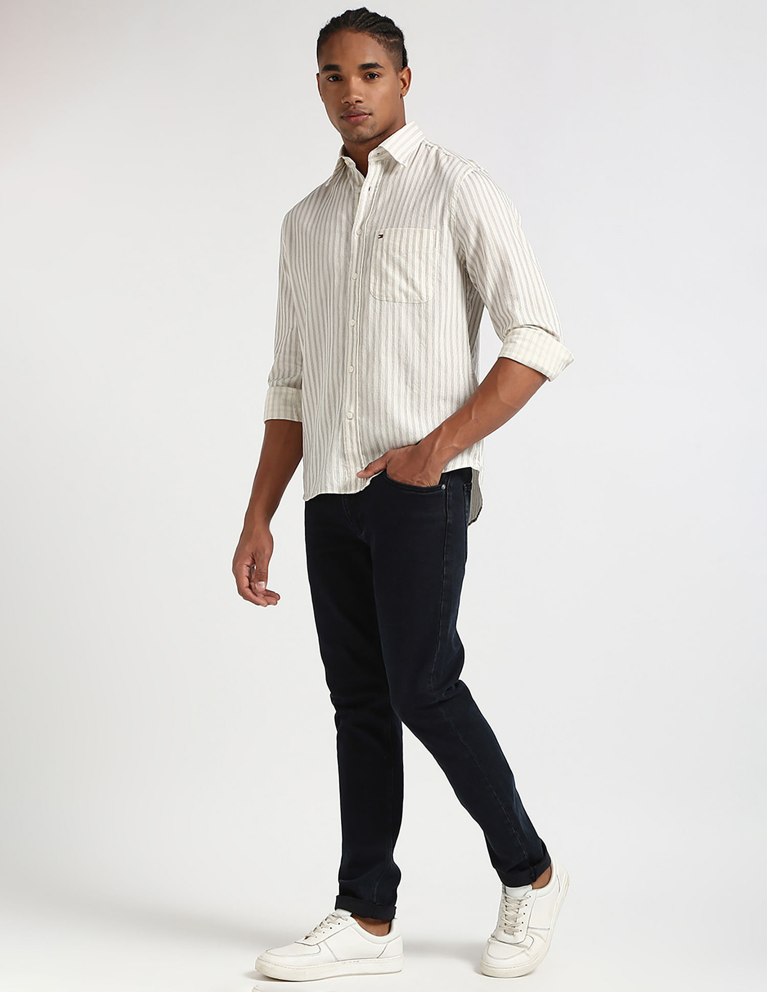 Tommy Hilfiger Vertical Striped Dobby Shirt
