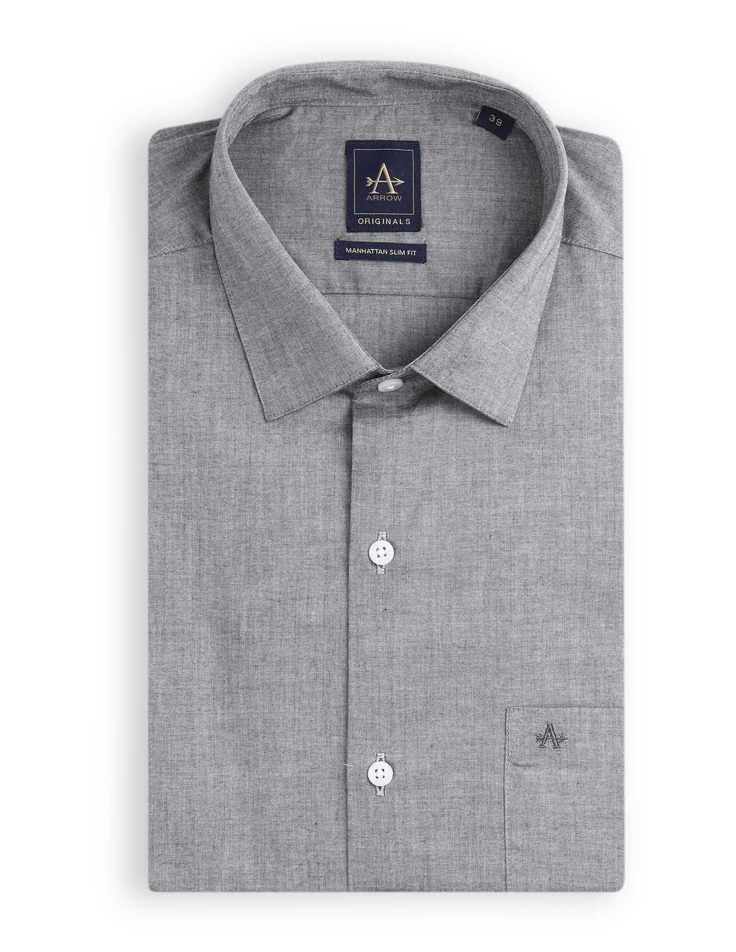 arrow fairfield pinpoint dress shirts Arrow Fairfield Pinpoint Oxford Men Dress Shirt Black Stripe Size 16 32-33 USA