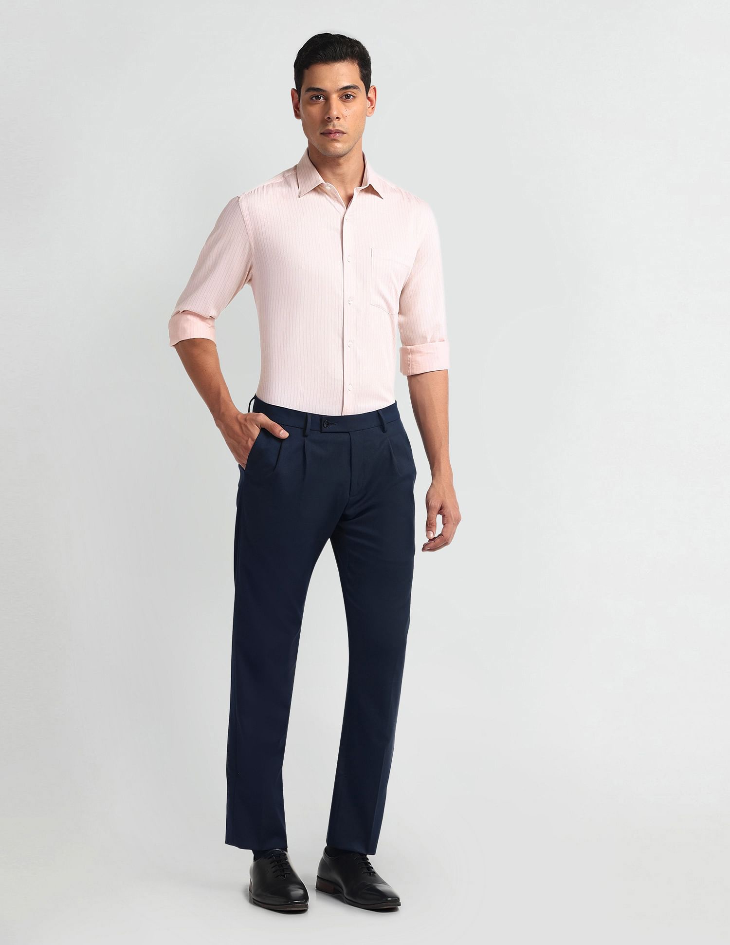 Arrow Vertical Stripe Pure Cotton Shirt
