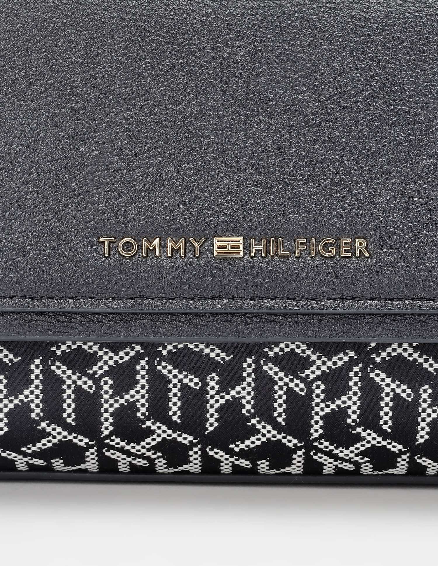 Tommy Hilfiger Logo Blue Polyester Sling Bag