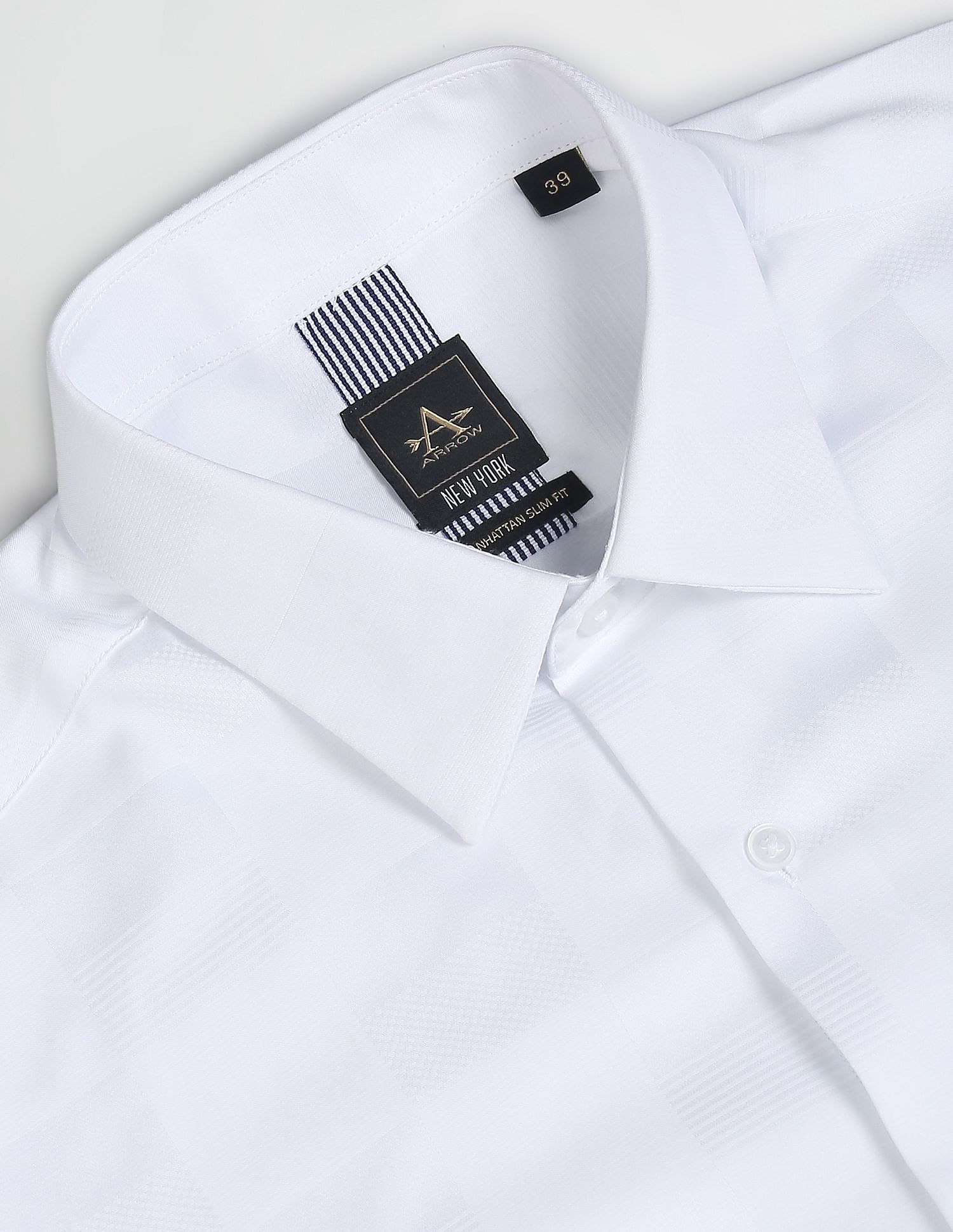 Arrow Newyork Self Design Satin Formal Shirt