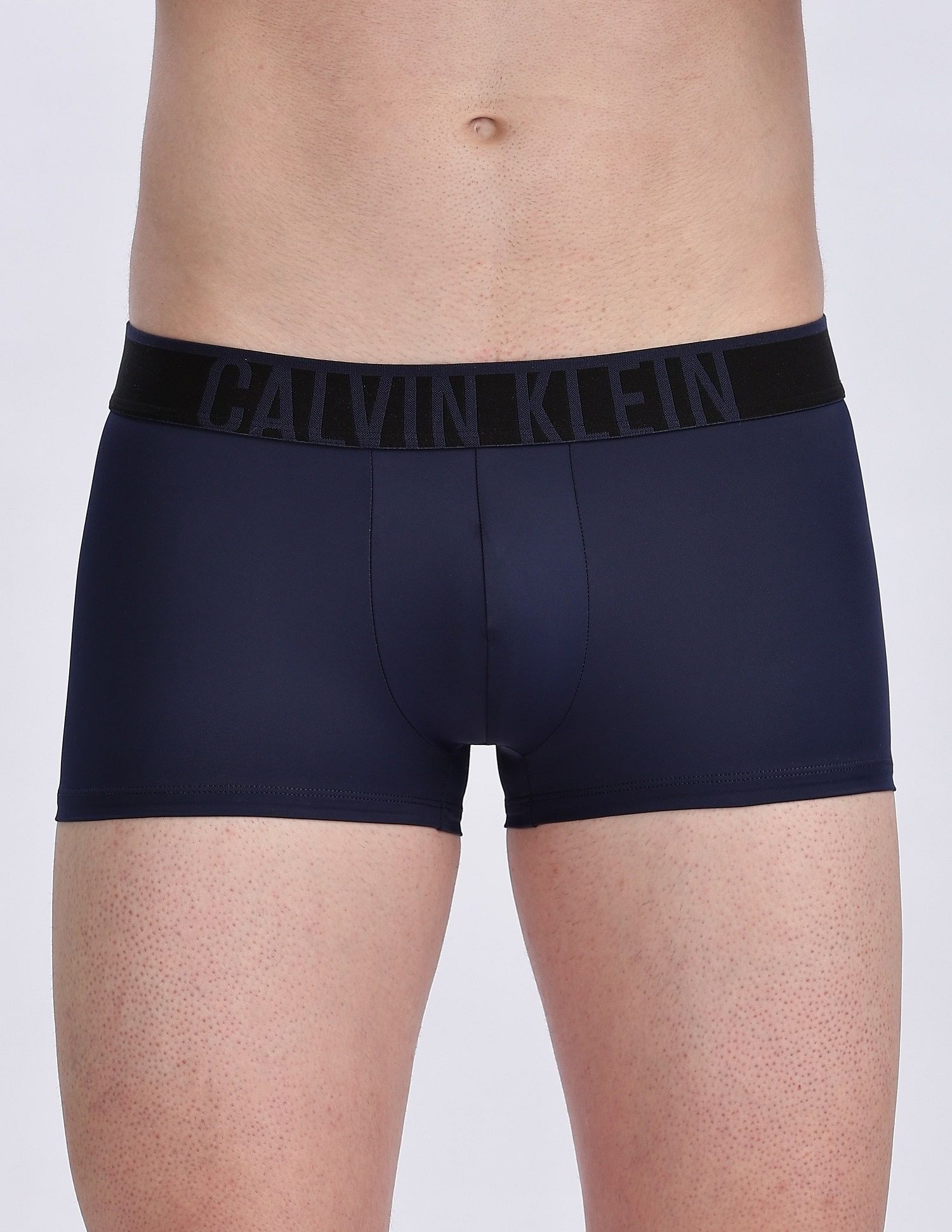 Calvin Klein Underwear Low Rise Solid Blue Trunks