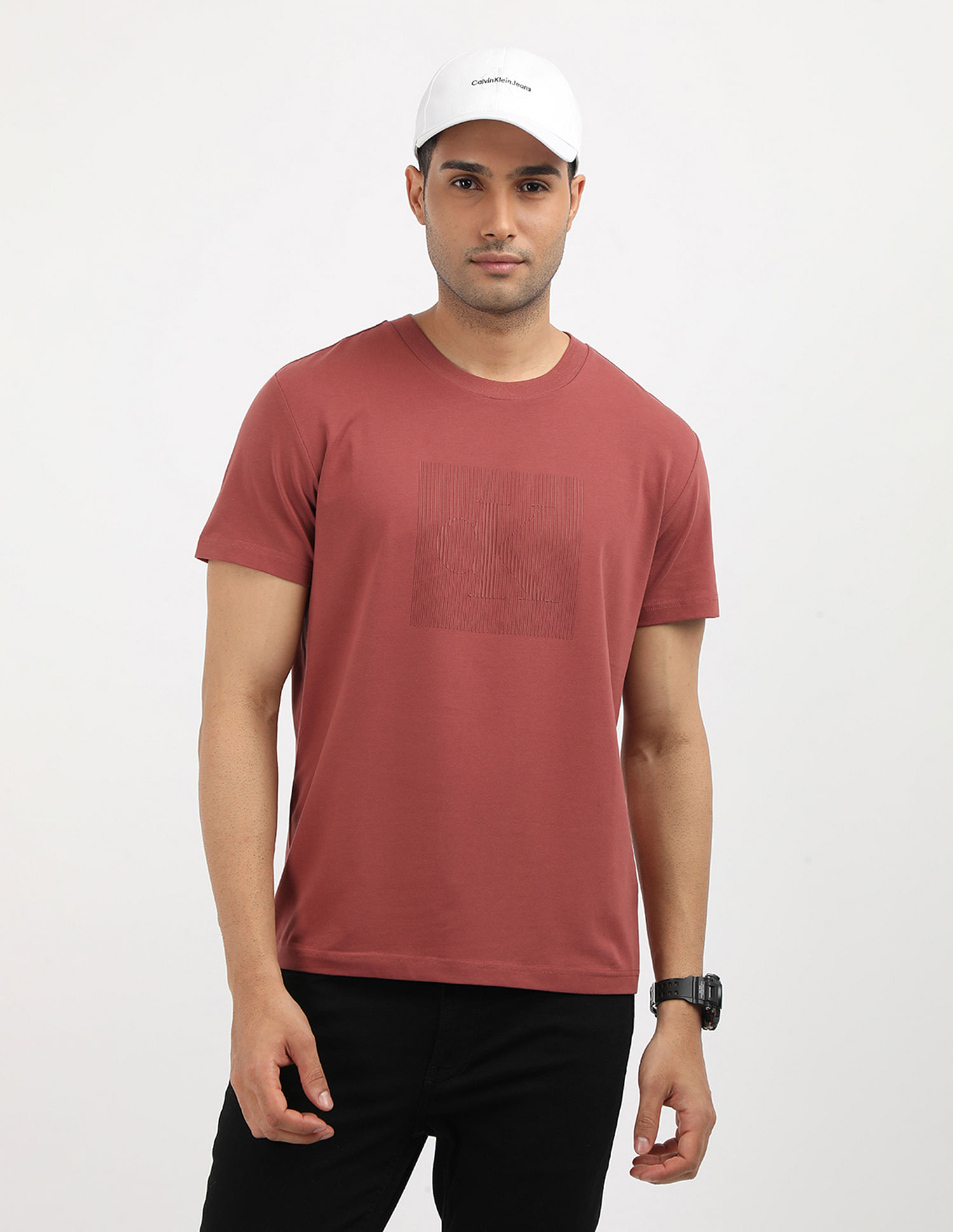 Calvin Klein Monogram Graphic Print T-Shirt