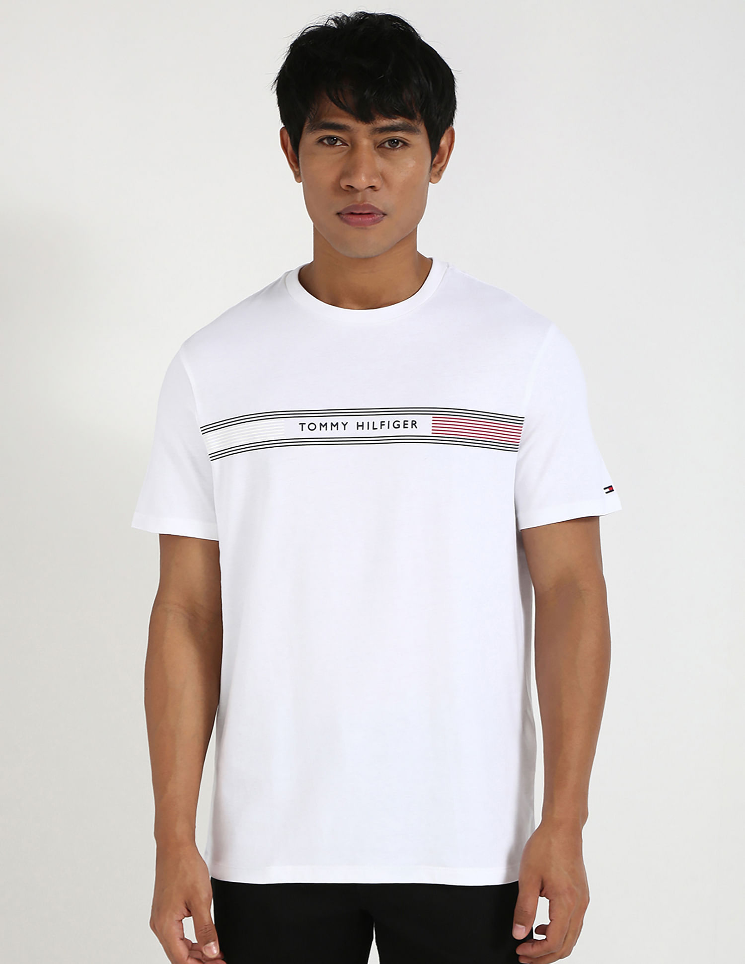 Tommy Hilfiger Logo Regular-Fit Cotton T-Shirt