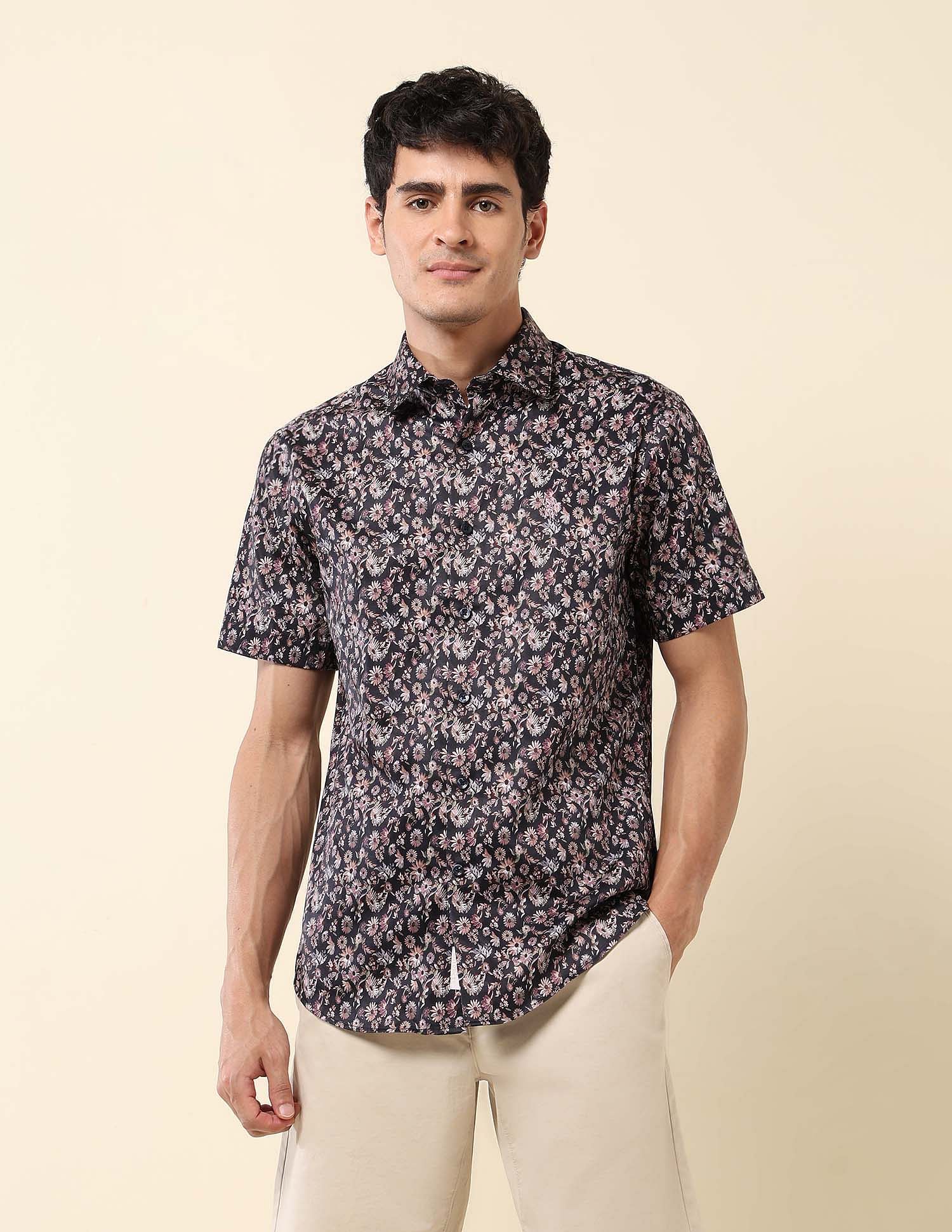 U.S. Polo Assn. Floral Printed Pure Cotton Shirt