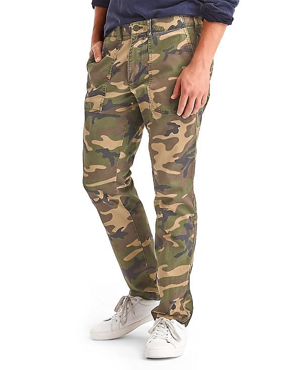 gap mens camo pants