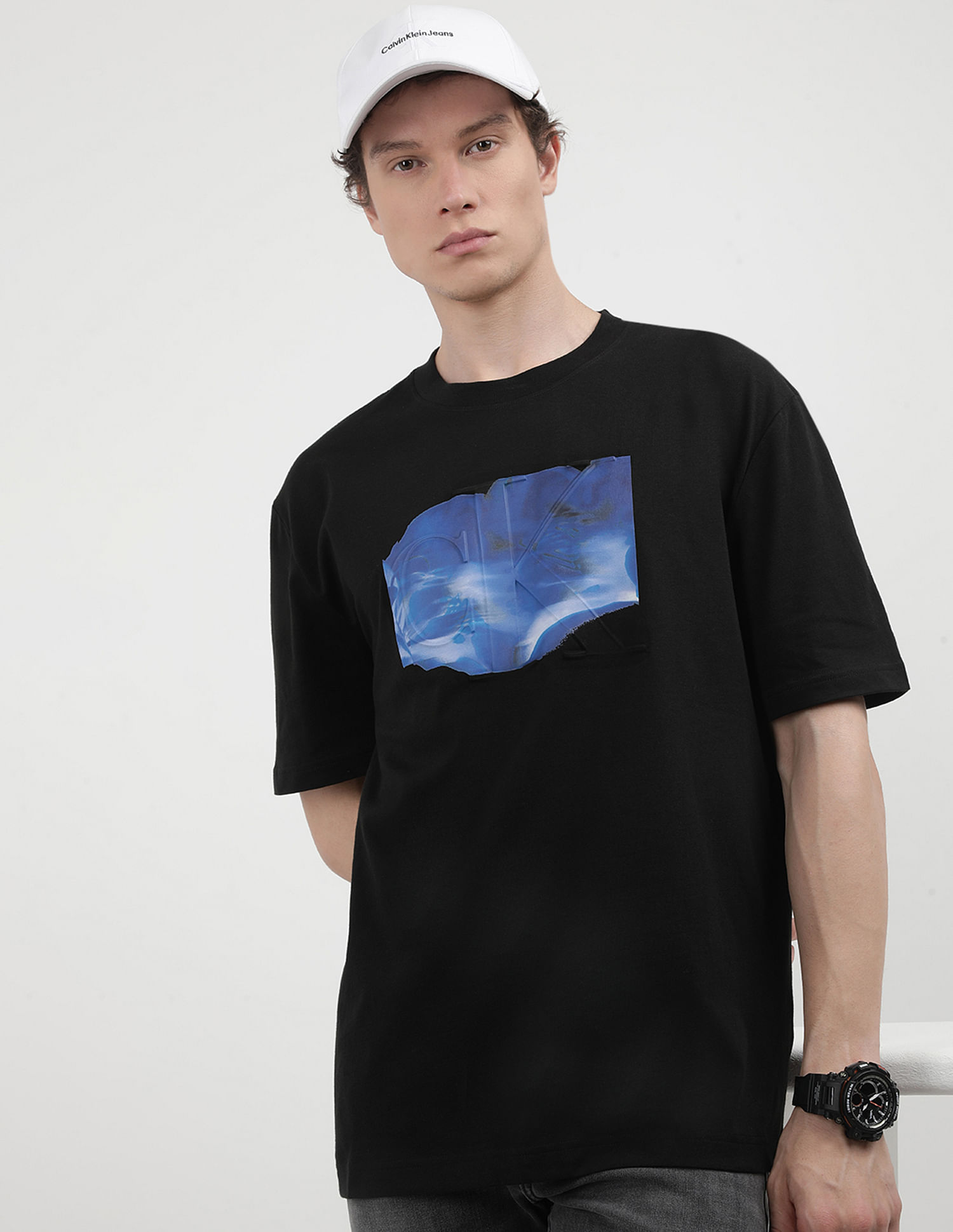 Calvin Klein Jeans Embossed Euphoric Floral T-Shirt