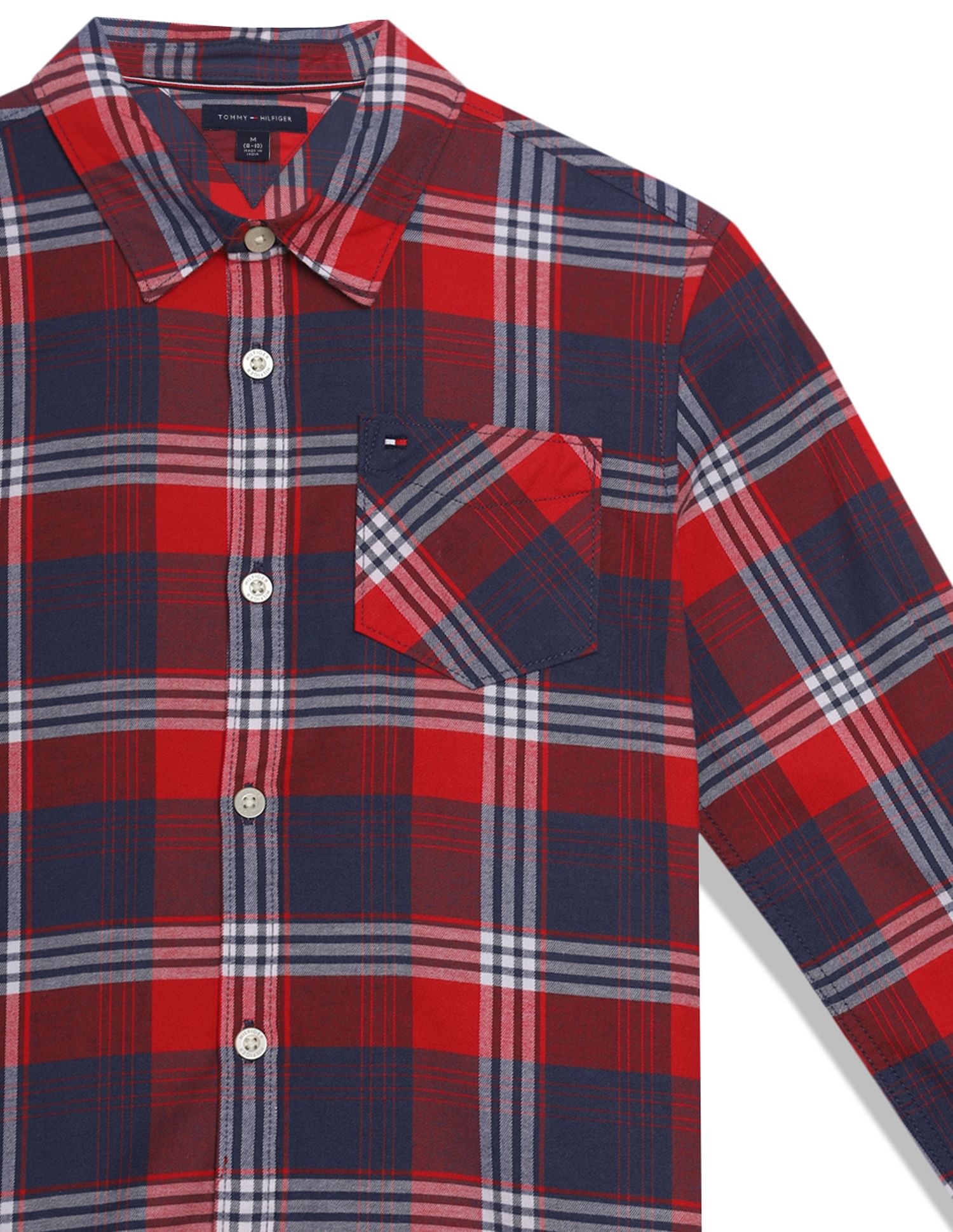 Tommy Hilfiger Kids Boys Plaid Twill Shirt