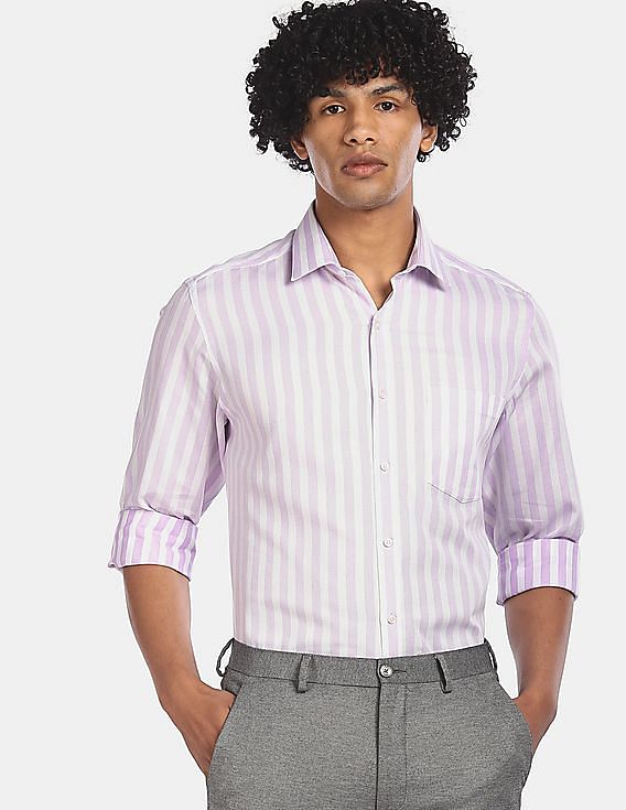 Mens purple hotsell formal shirt