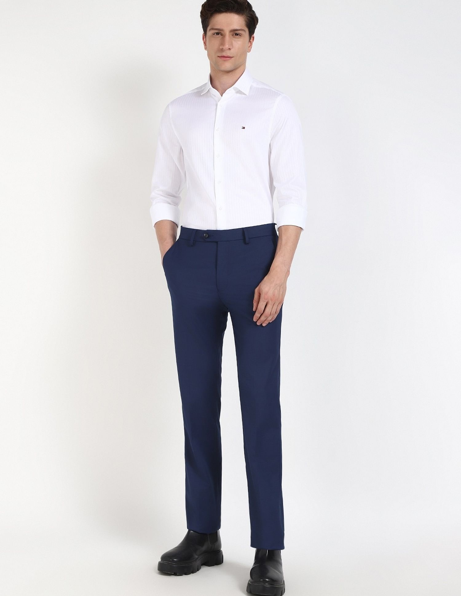 Tommy Hilfiger Striped Slim-Fit Cotton Shirt