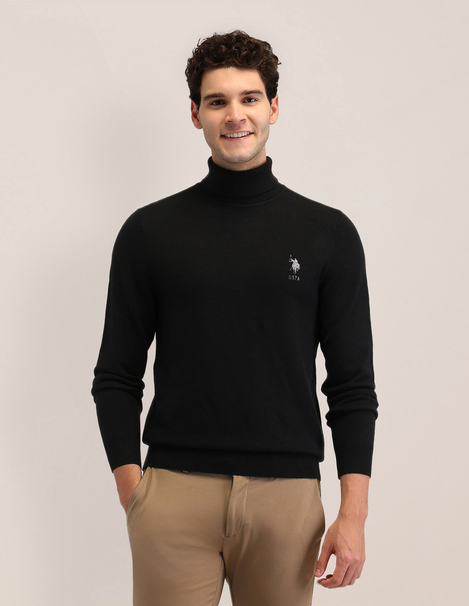 U.S. Polo Assn. Solid Regular Fit Sweater