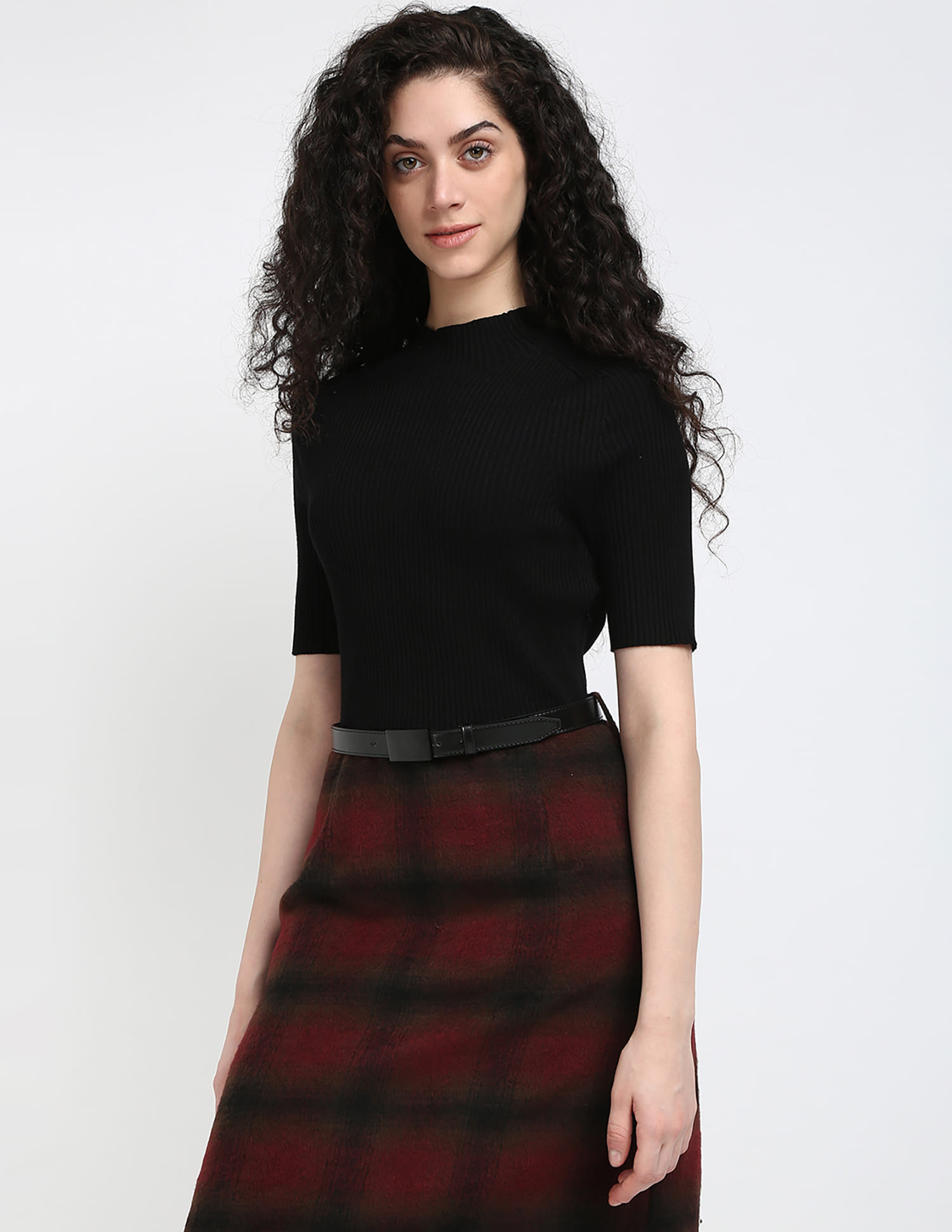 Buy Calvin Klein Jeans Plaid Printed Sweater Dress NNNOW