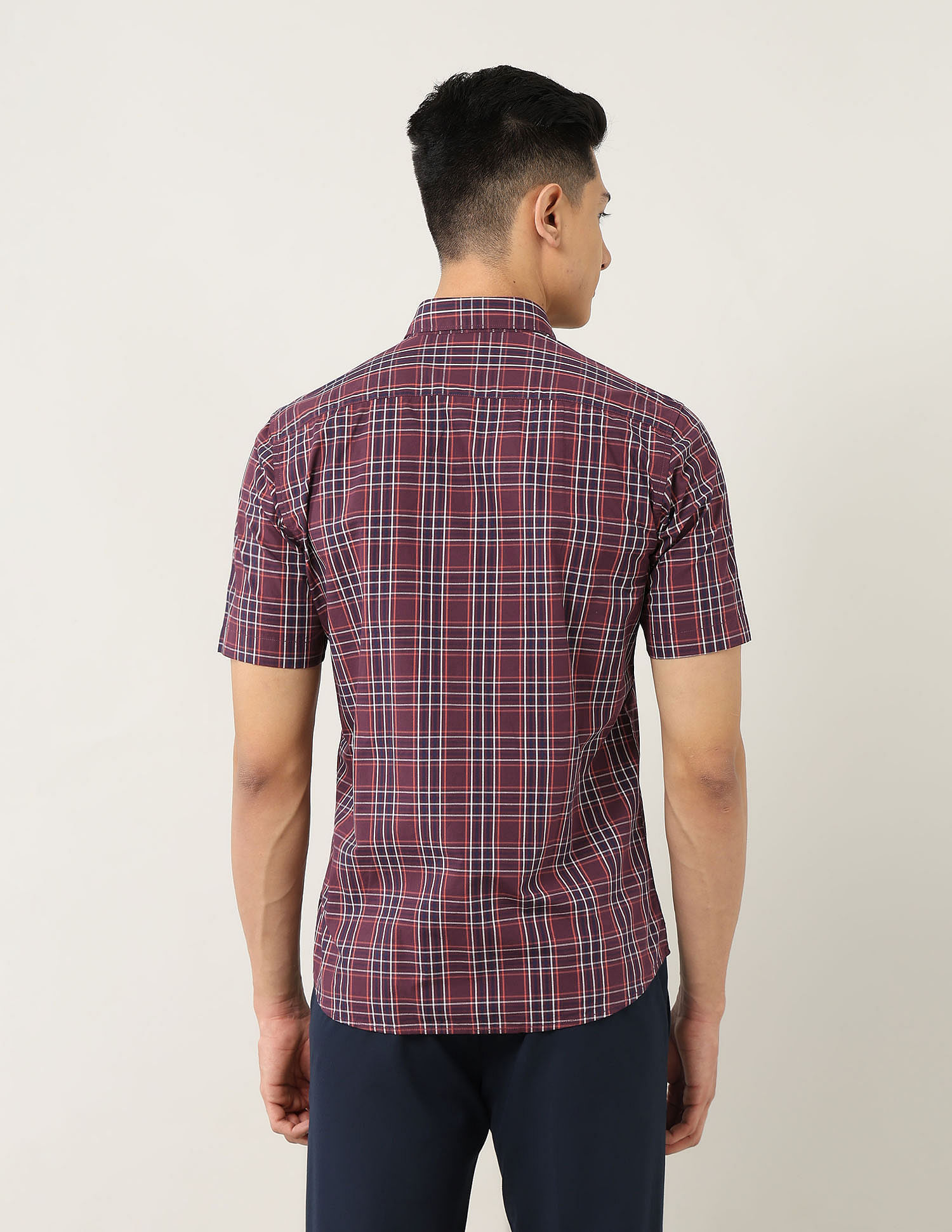 Arrow Sport Regular Fit Plaid Checked Shirt