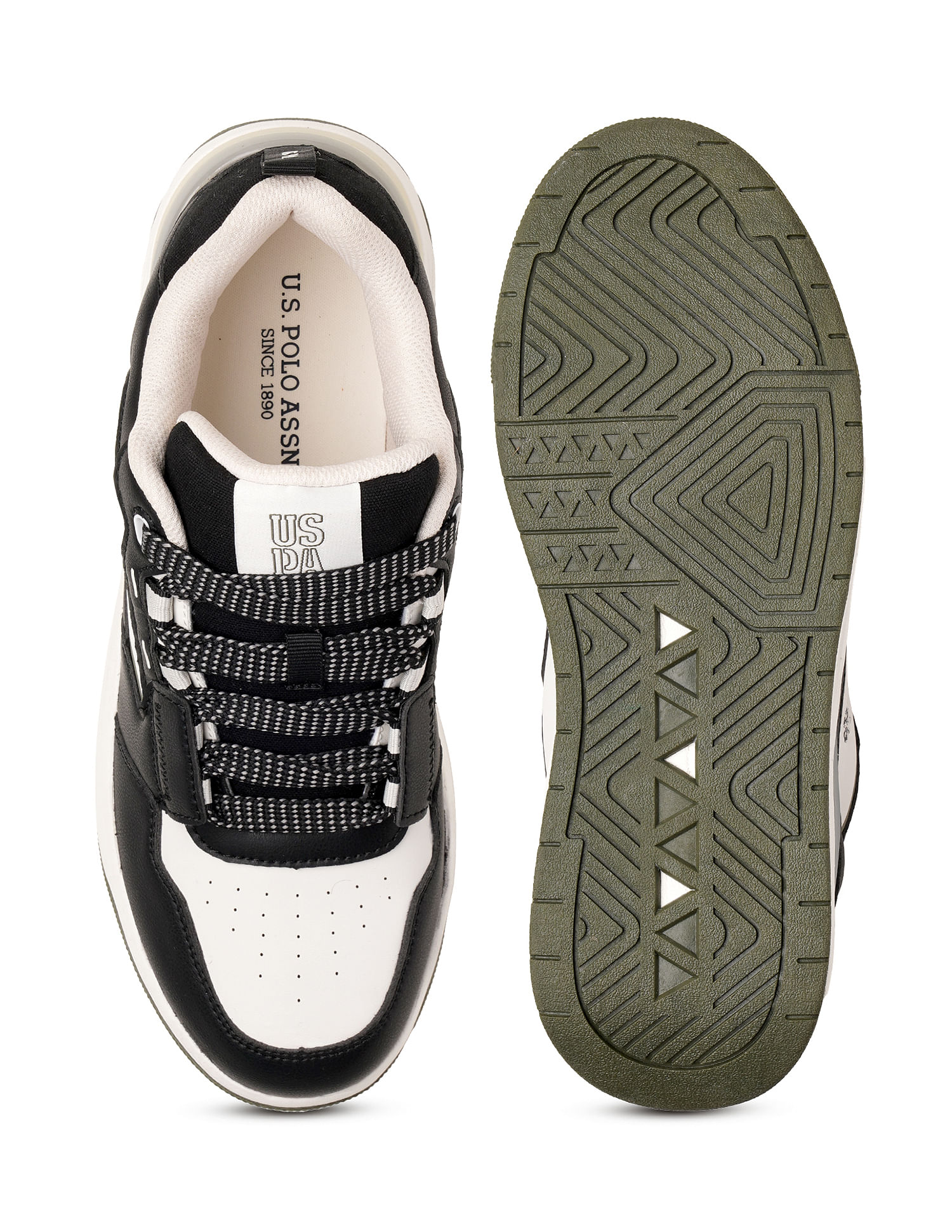 U.S. Polo Assn. Round Toe Colourblocked Vander Sneakers