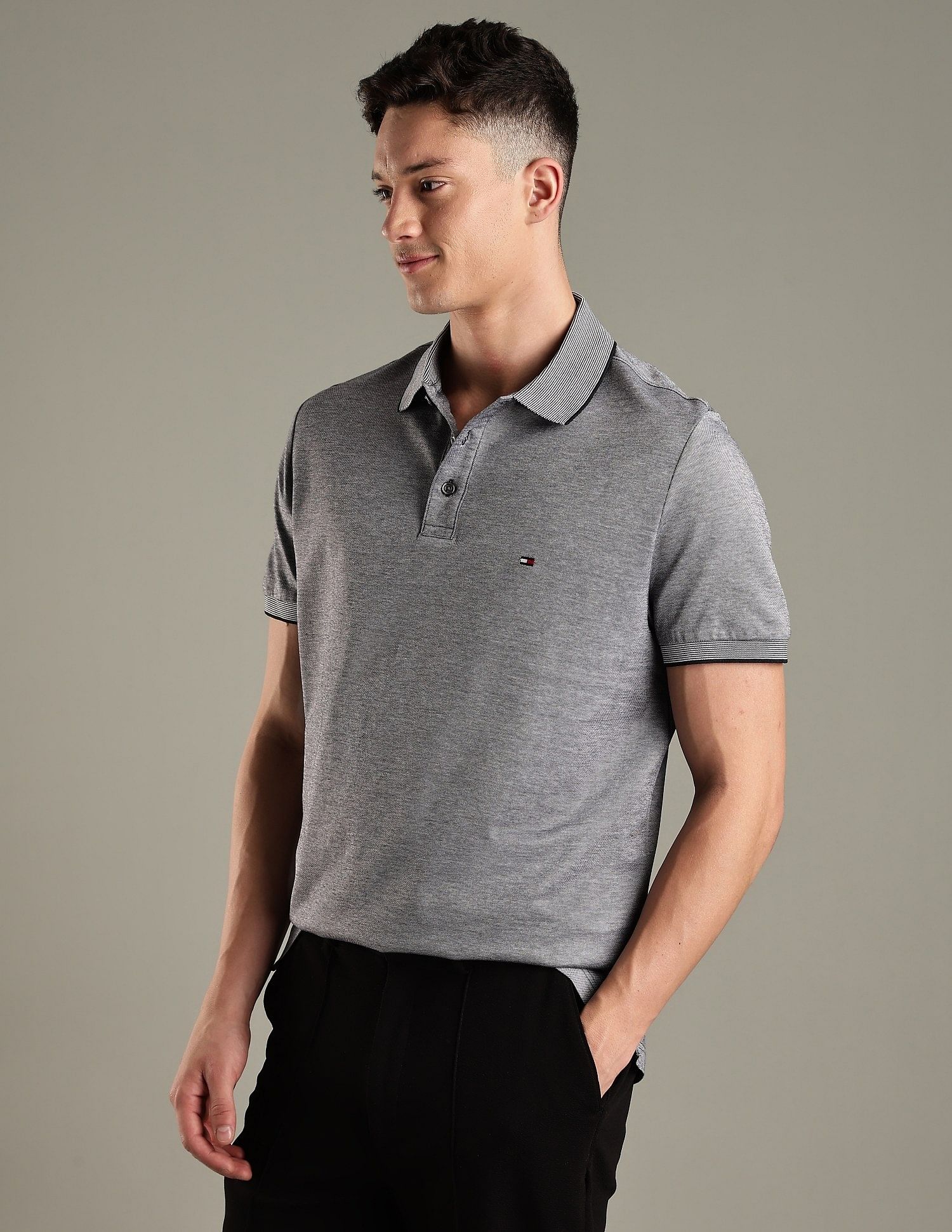 Tommy Hilfiger Printed Regular-Fit Cotton Polo Shirt