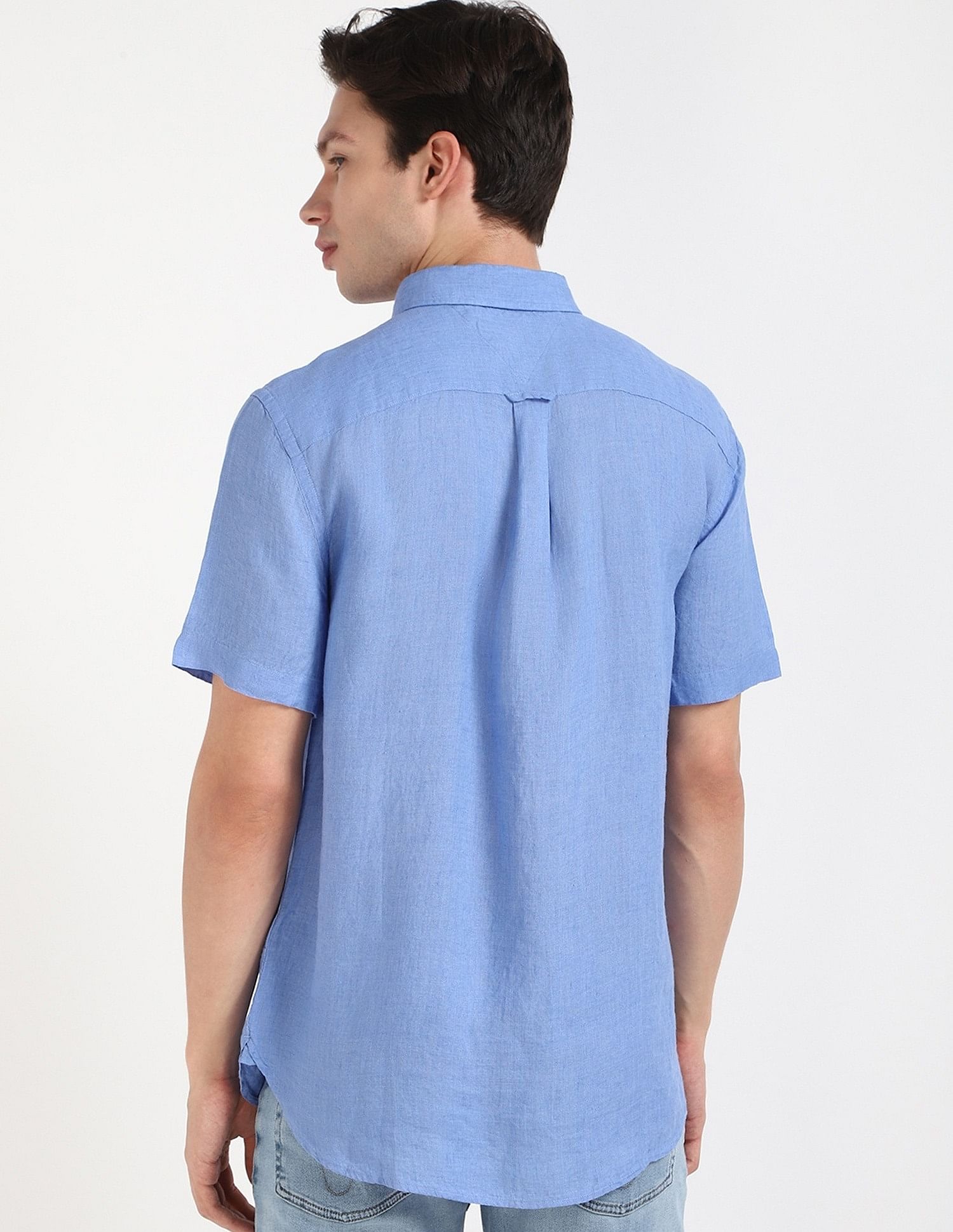 Tommy Hilfiger Solid Regular-Fit Linen Shirt