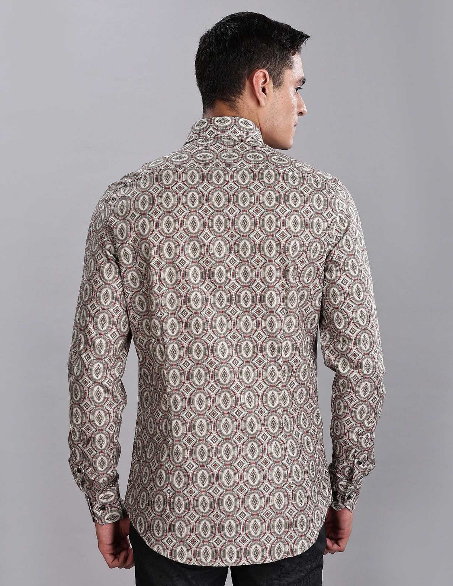 Tommy Hilfiger Printed Slim Fit Plain Woven Shirt