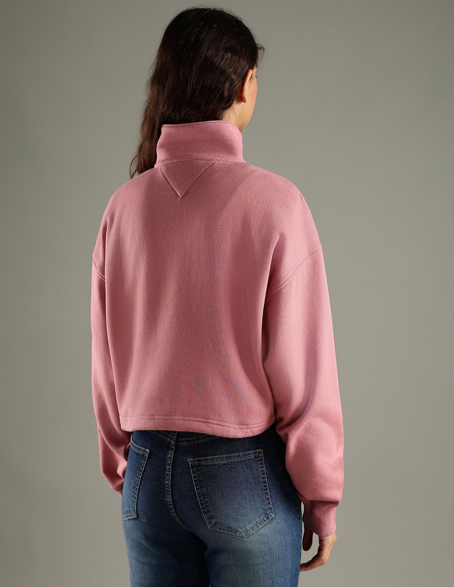Tommy Hilfiger Regular Fit Cotton Half-Zip Sweatshirt