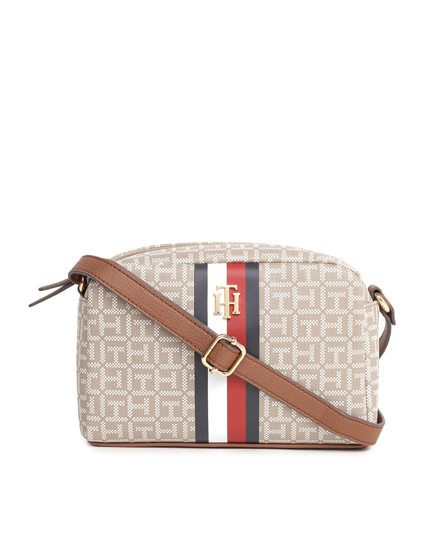 Hilfiger Crossbody Bag Tommy Hilfiger Bags India Buy Tommy Hilfiger  Jacquard Monogram Rowan X Body Bag