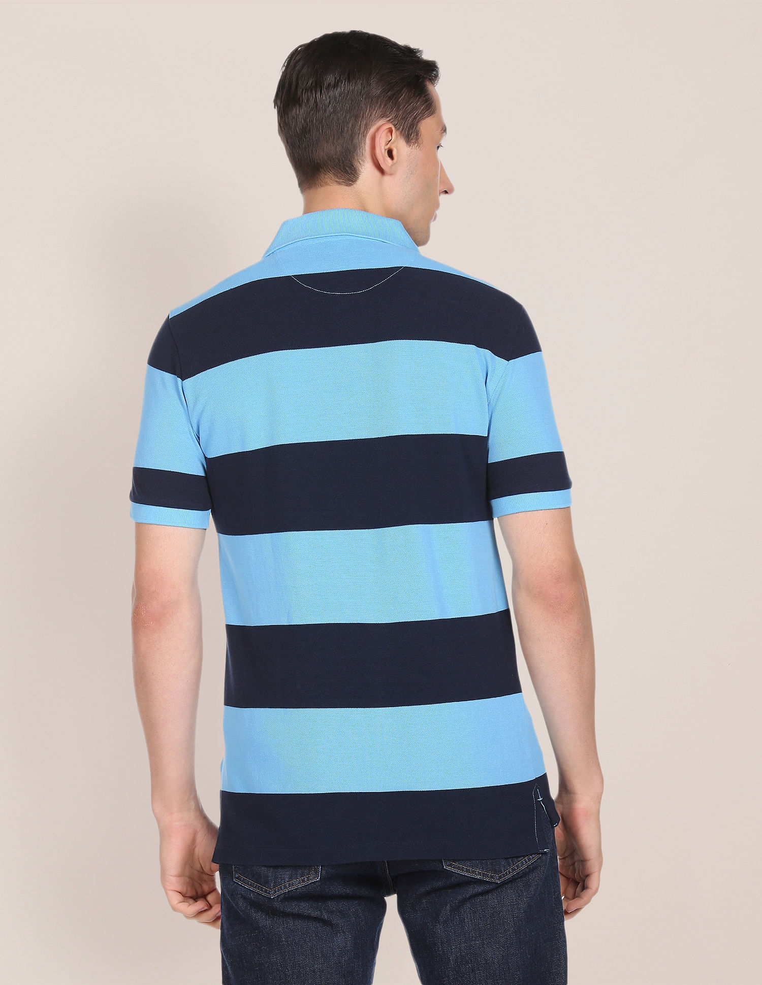 U.S. Polo Assn. Pique Striped Polo Shirt