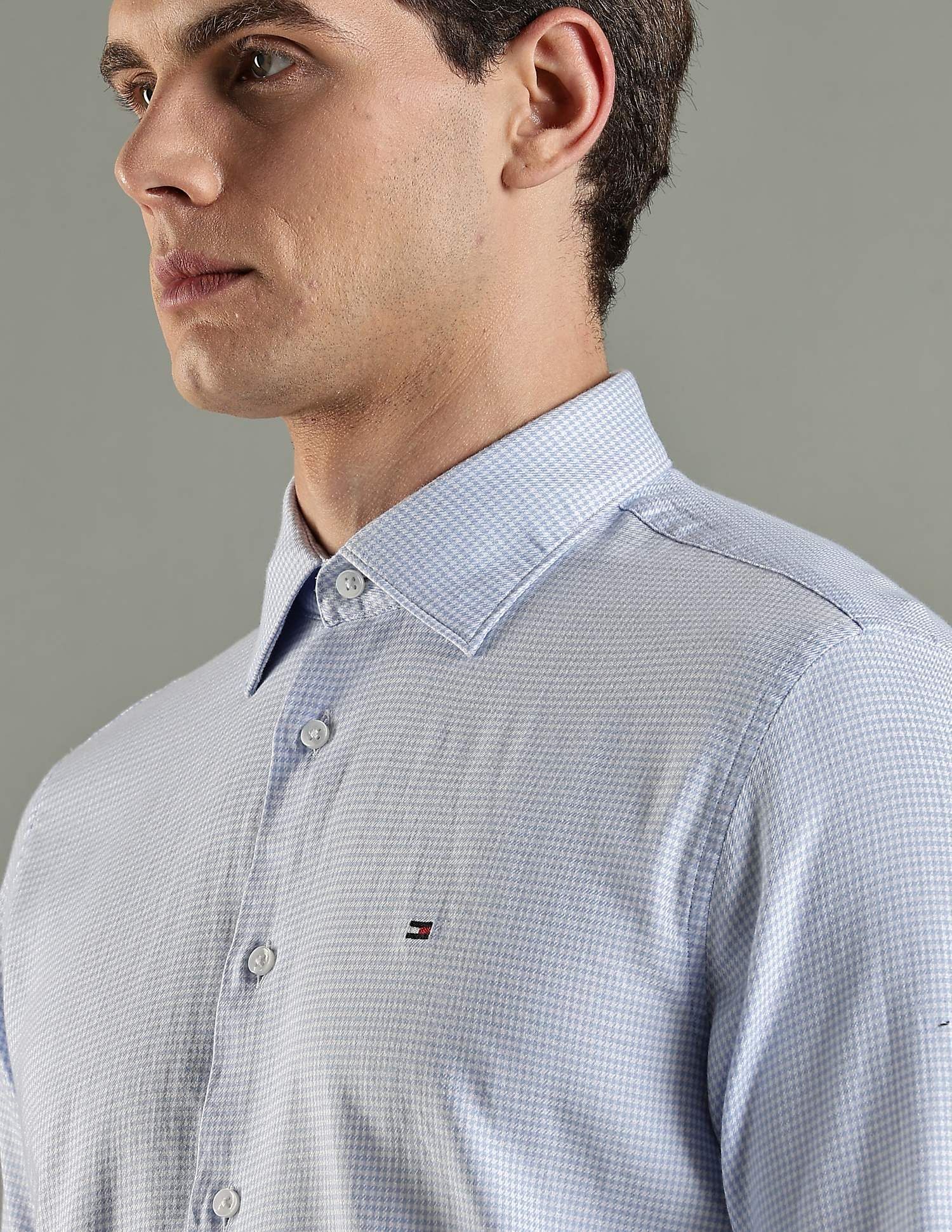 Tommy Hilfiger Texture Regular-Fit Twill Woven Shirt