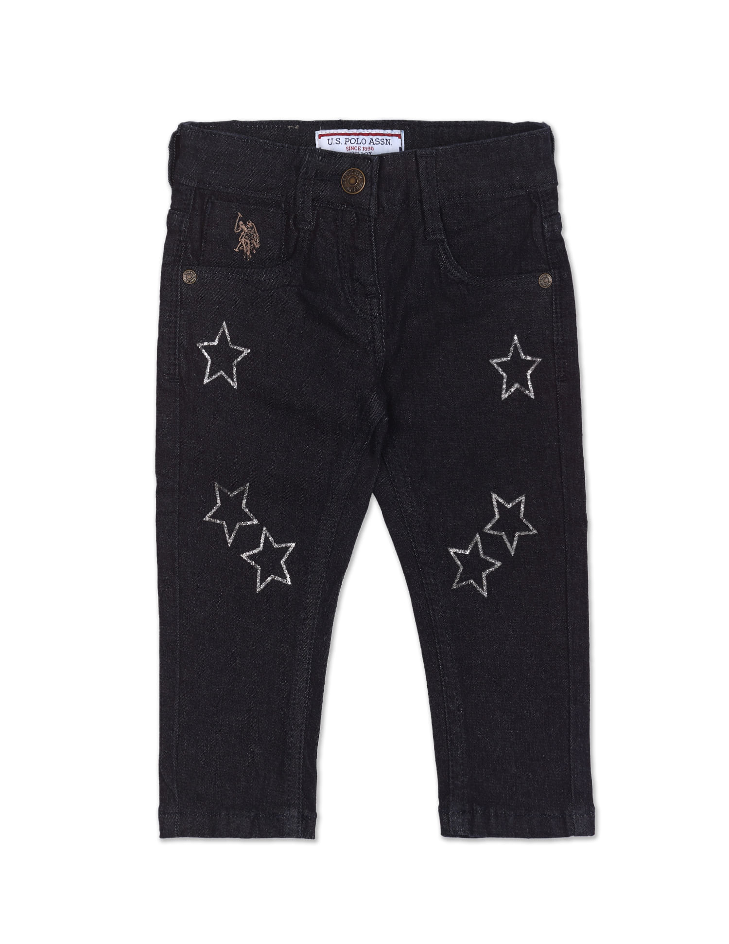 Buy US Polo Assn Kids Light Pink Solid Joggers for Girls Clothing Online   Tata CLiQ