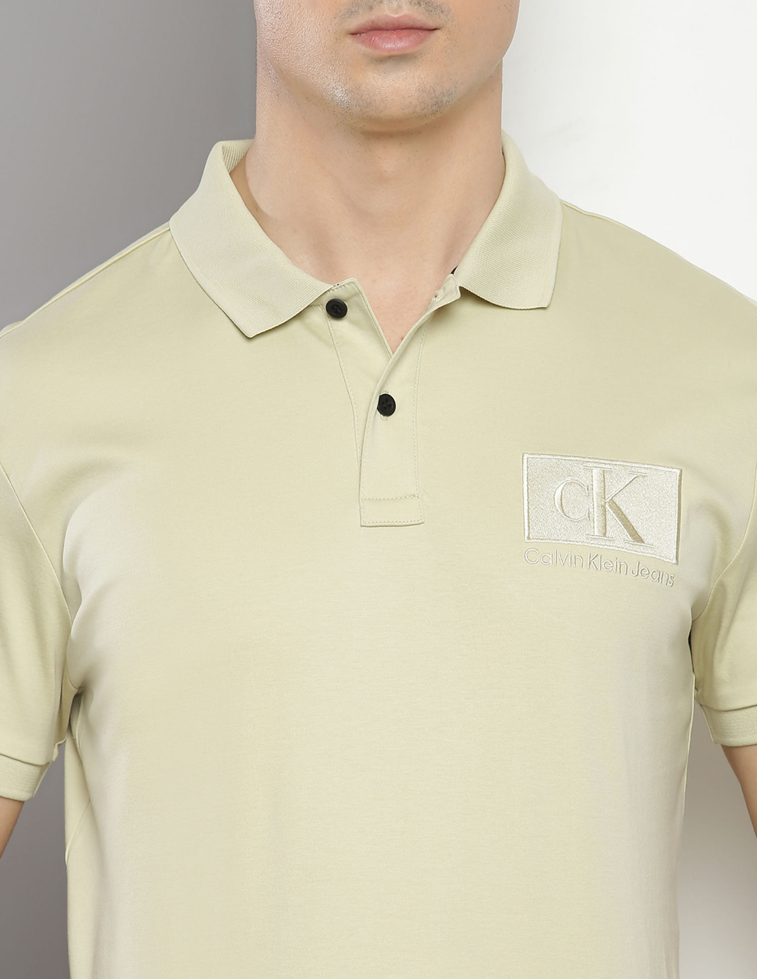 Buy Calvin Klein Slim Logo Badge Polo Shirt - NNNOW.com Buy Calvin Klein Slim Logo Badge Polo Shirt - NNNOW.com