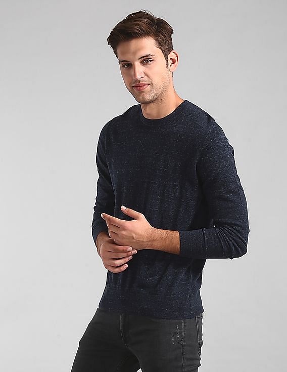 Buy GAP Men Blue Mainstay Crewneck Sweater 