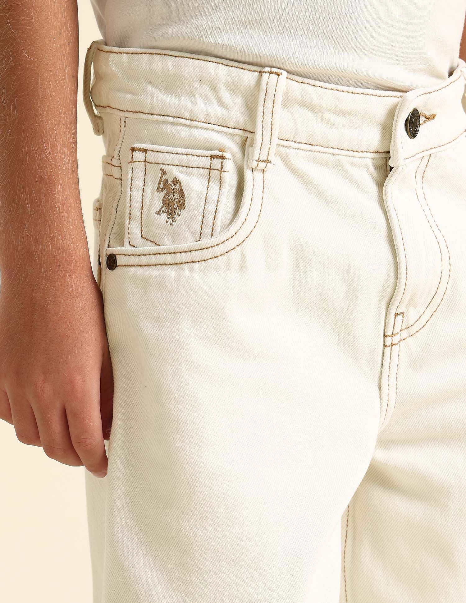 U.S. Polo Assn. Kids Boys Baggy Fit Cotton Jeans