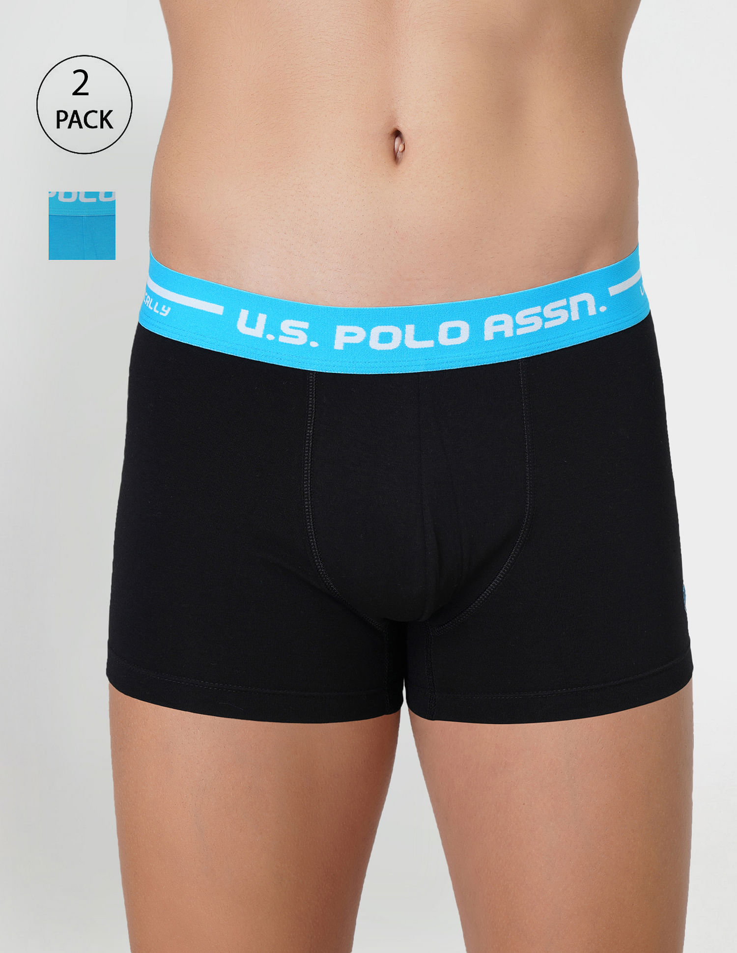 Buy USPA Innerwear Logo Waistband Cotton Stretch IYAI Trunks