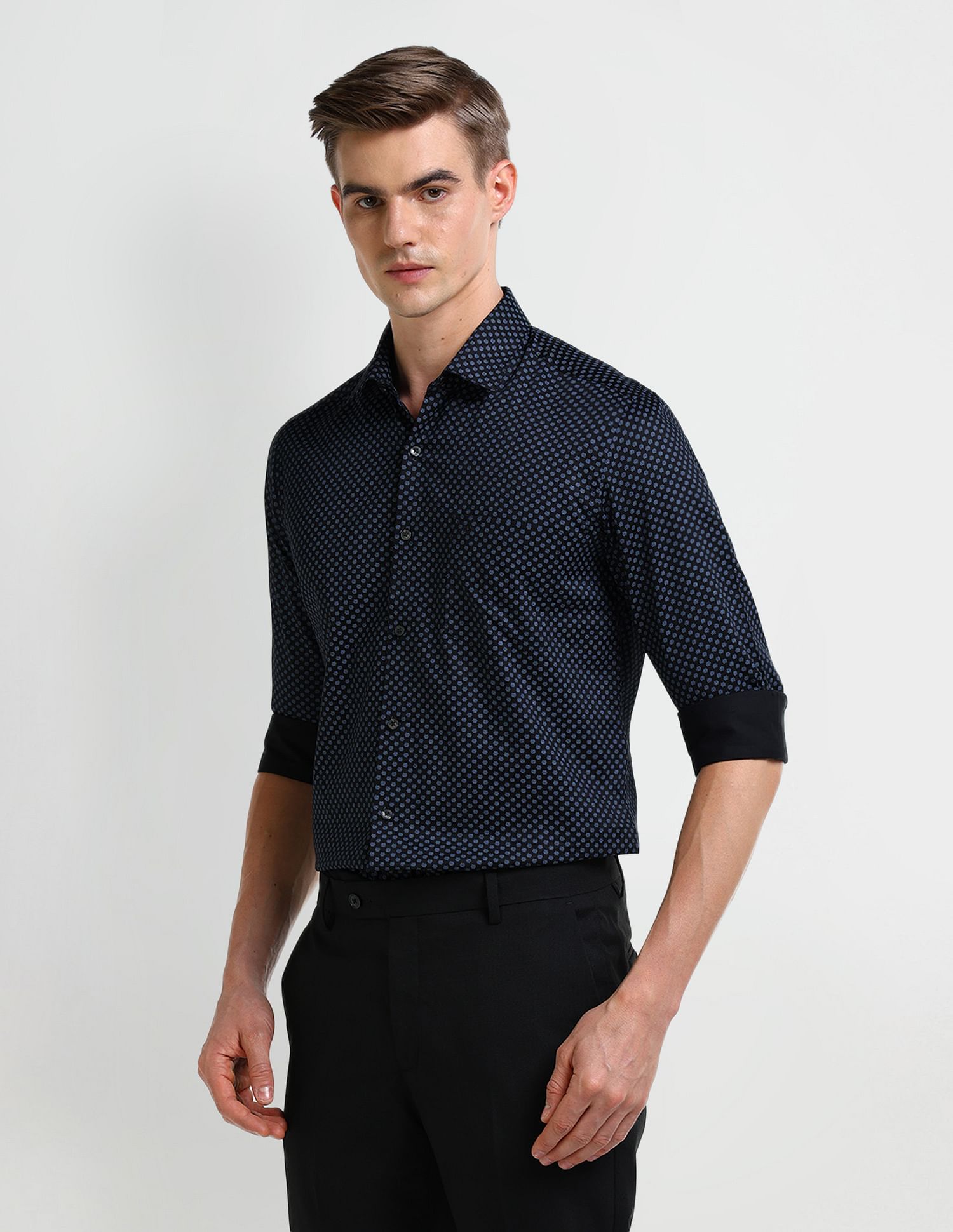 Arrow Manhattan Slim Fit Satin Shirt